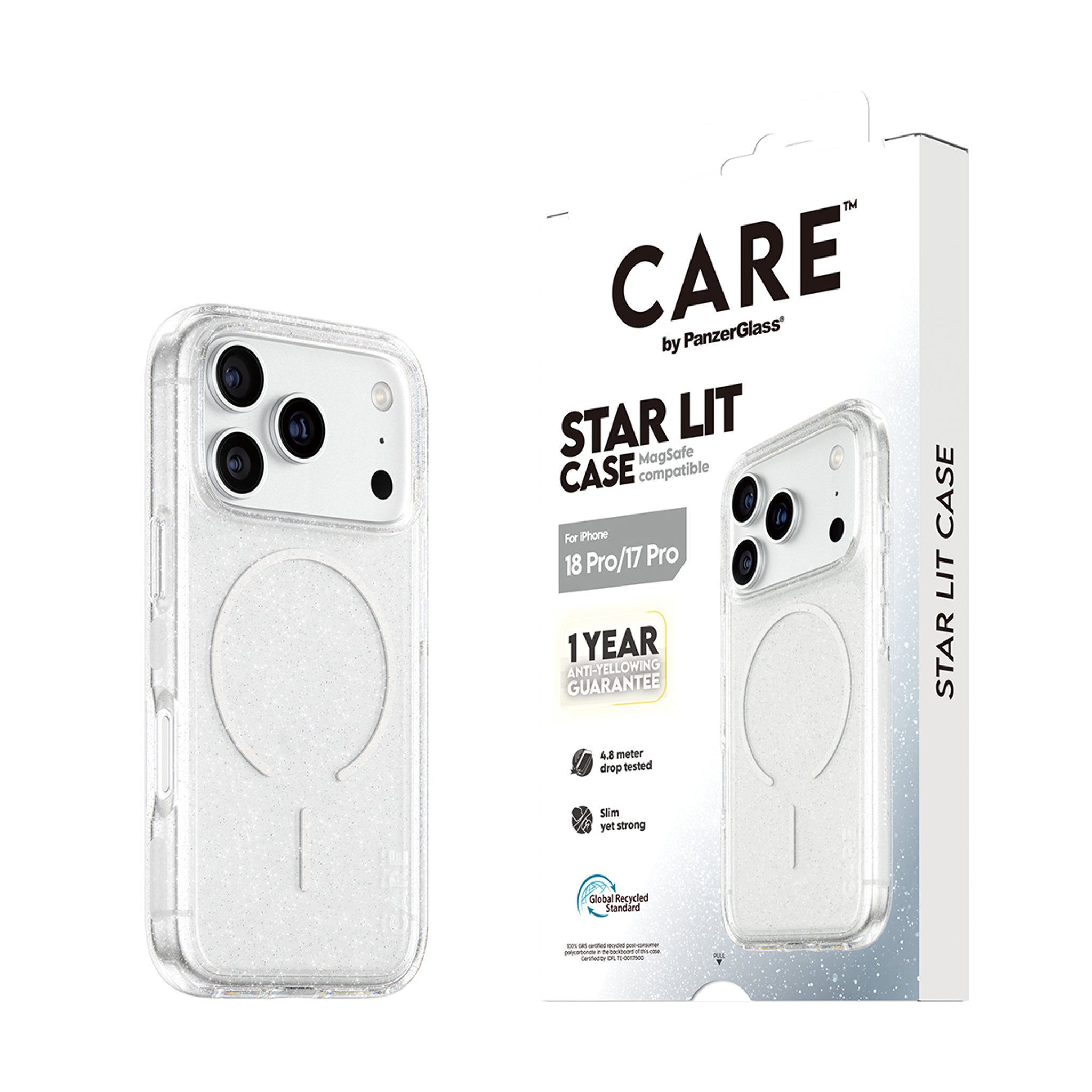 CARE™ by PanzerGlass® Star Lit Case w. MagSafe iPhone 18 Pro | 17 Pro
