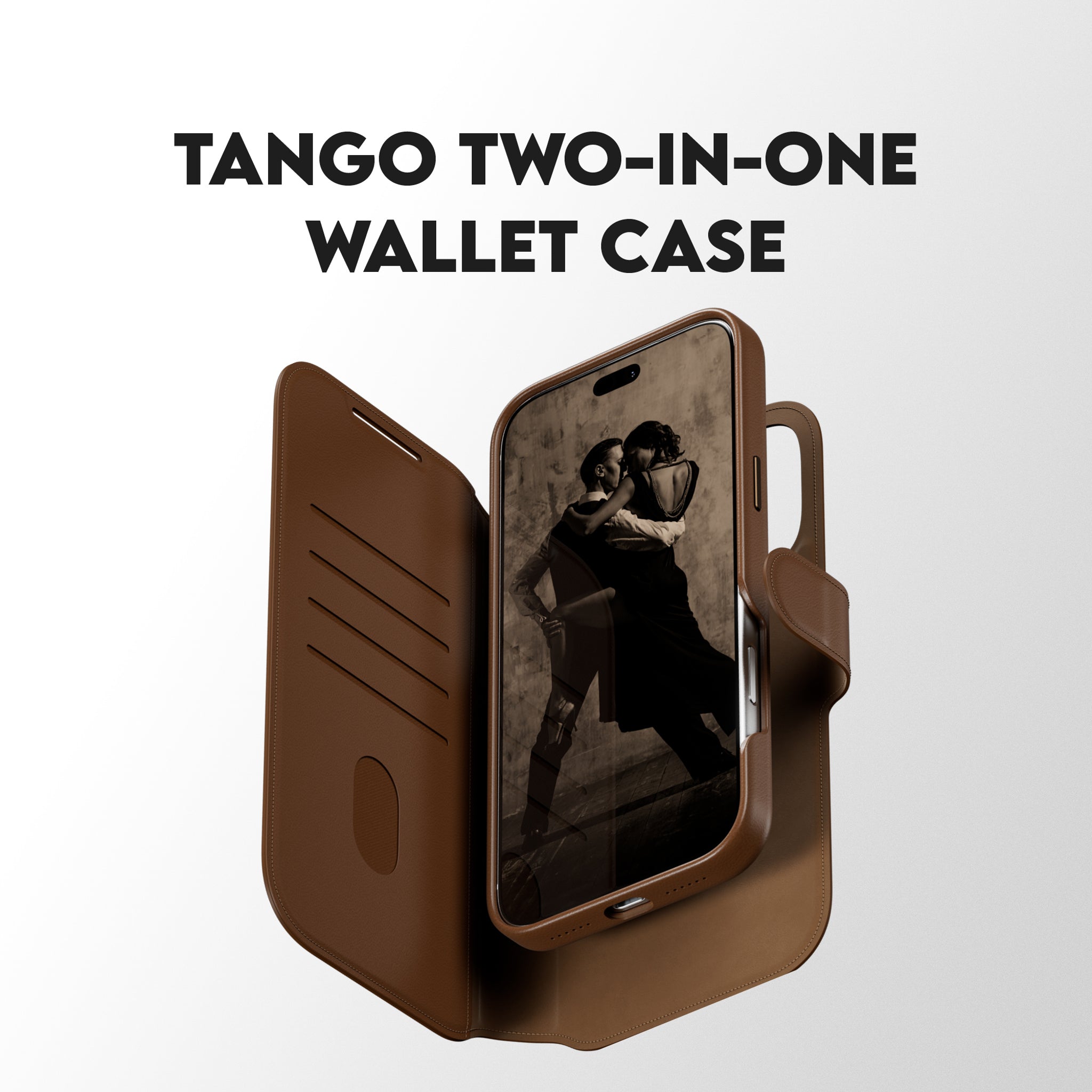 CARE™ by PanzerGlass® Tango 2-in-1 Wallet Case Brown w. MagSafe iPhone 18 Pro Max | 17 Pro Max