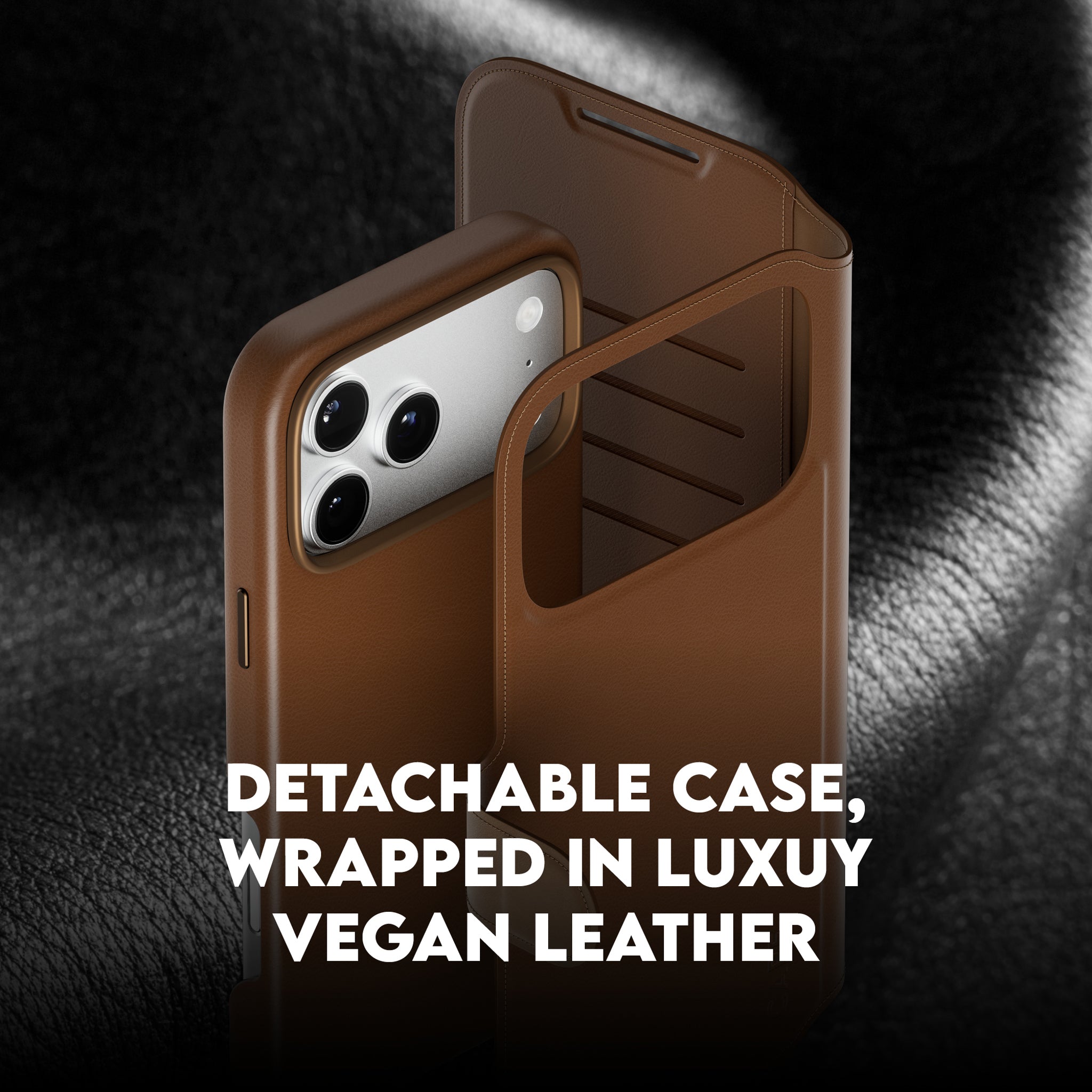 CARE™ by PanzerGlass® Tango 2-in-1 Wallet Case Brown w. MagSafe iPhone 18 Pro Max | 17 Pro Max