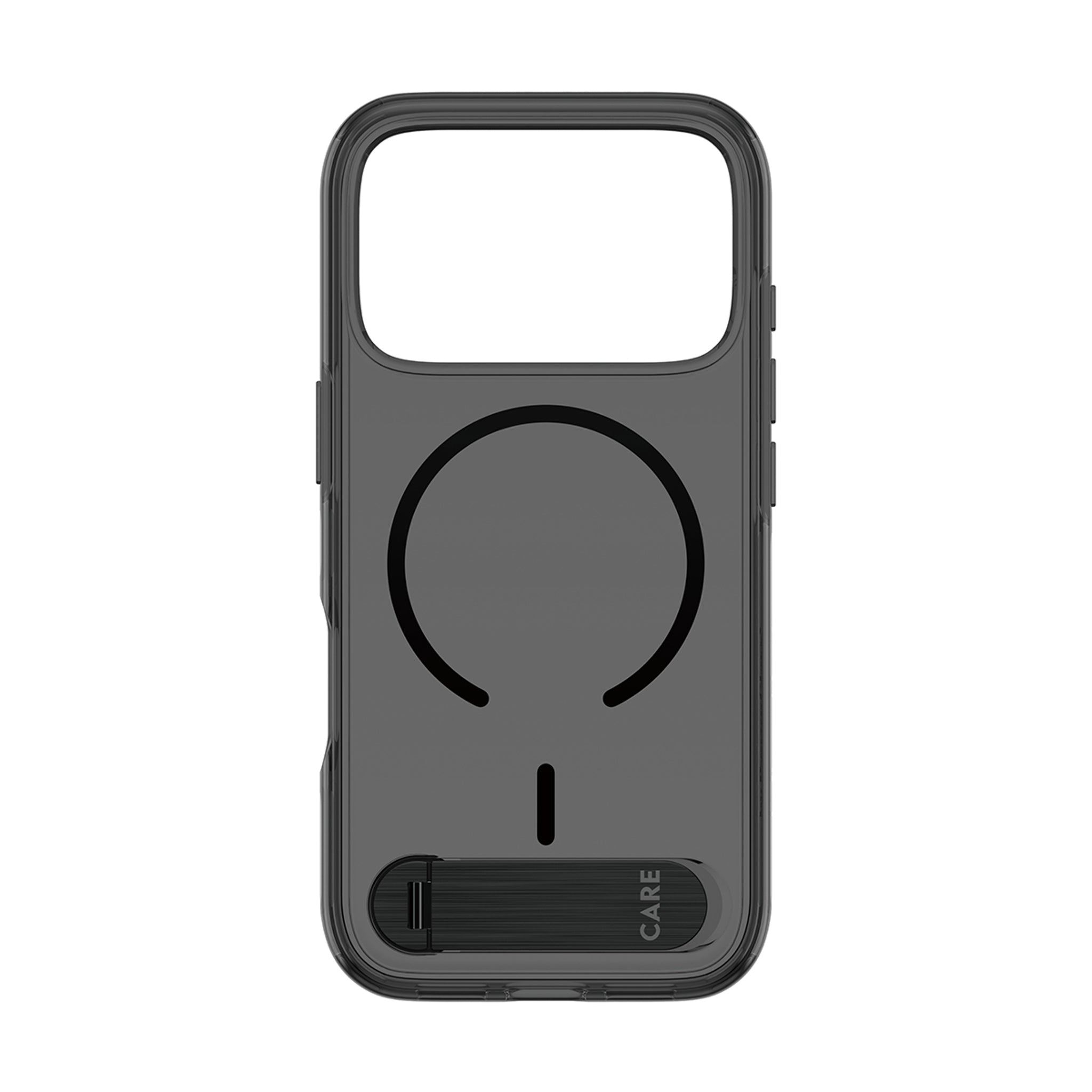 CARE™ by PanzerGlass® Kickstand Case Smokey w. Black MagSafe iPhone 18 Pro | 17 Pro