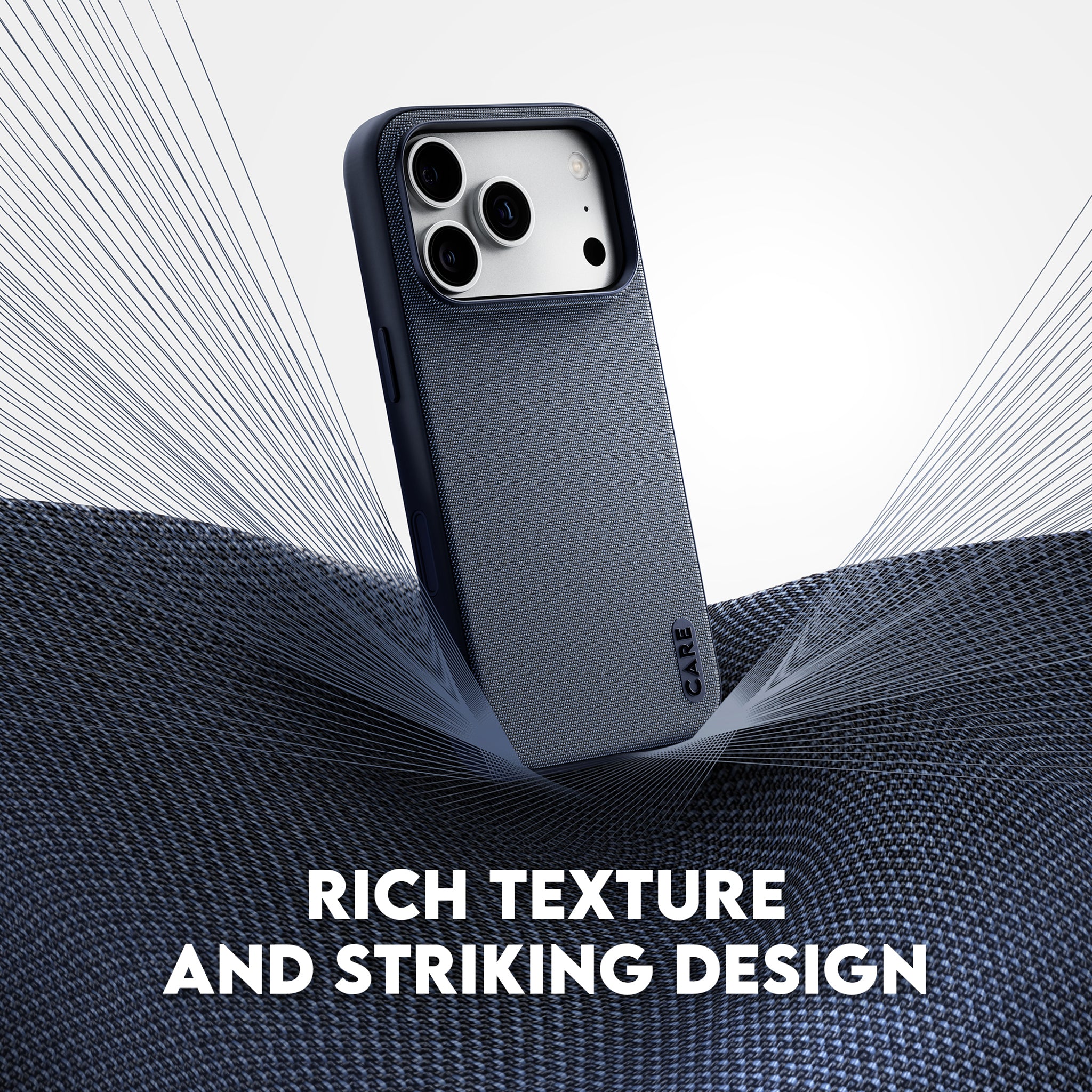 CARE™ by PanzerGlass® Fusion Fabric Case Black w. MagSafe iPhone 18 Pro | 17 Pro