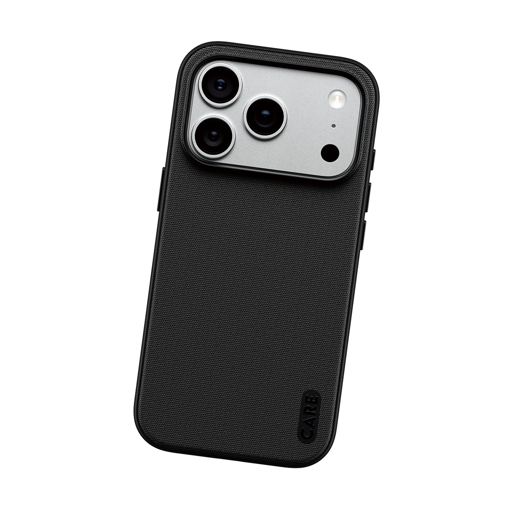 CARE™ by PanzerGlass® Fusion Fabric Case Black w. MagSafe iPhone 18 Pro | 17 Pro