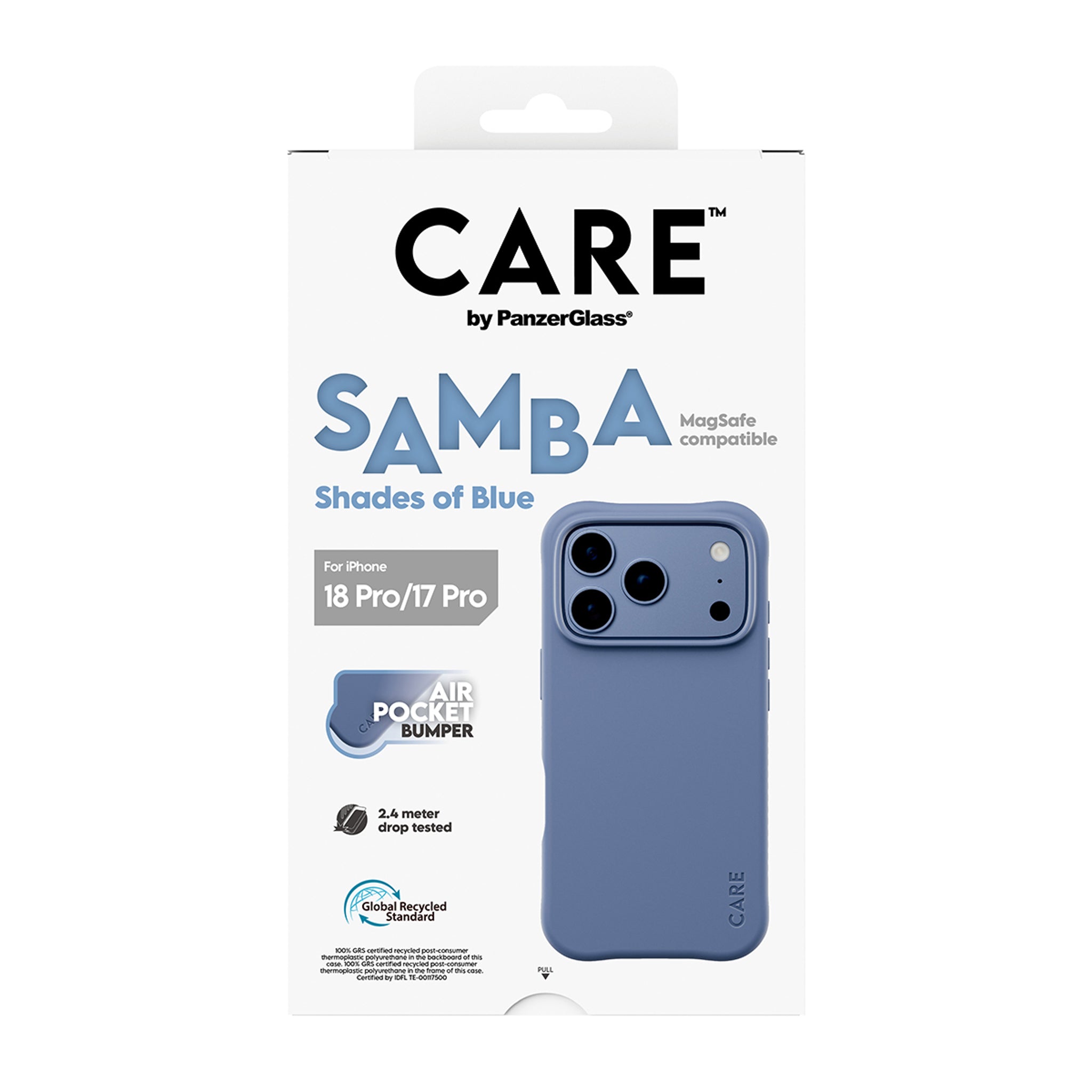 CARE™ by PanzerGlass® Samba Case Shades of Blue w. MagSafe iPhone 18 Pro | 17 Pro
