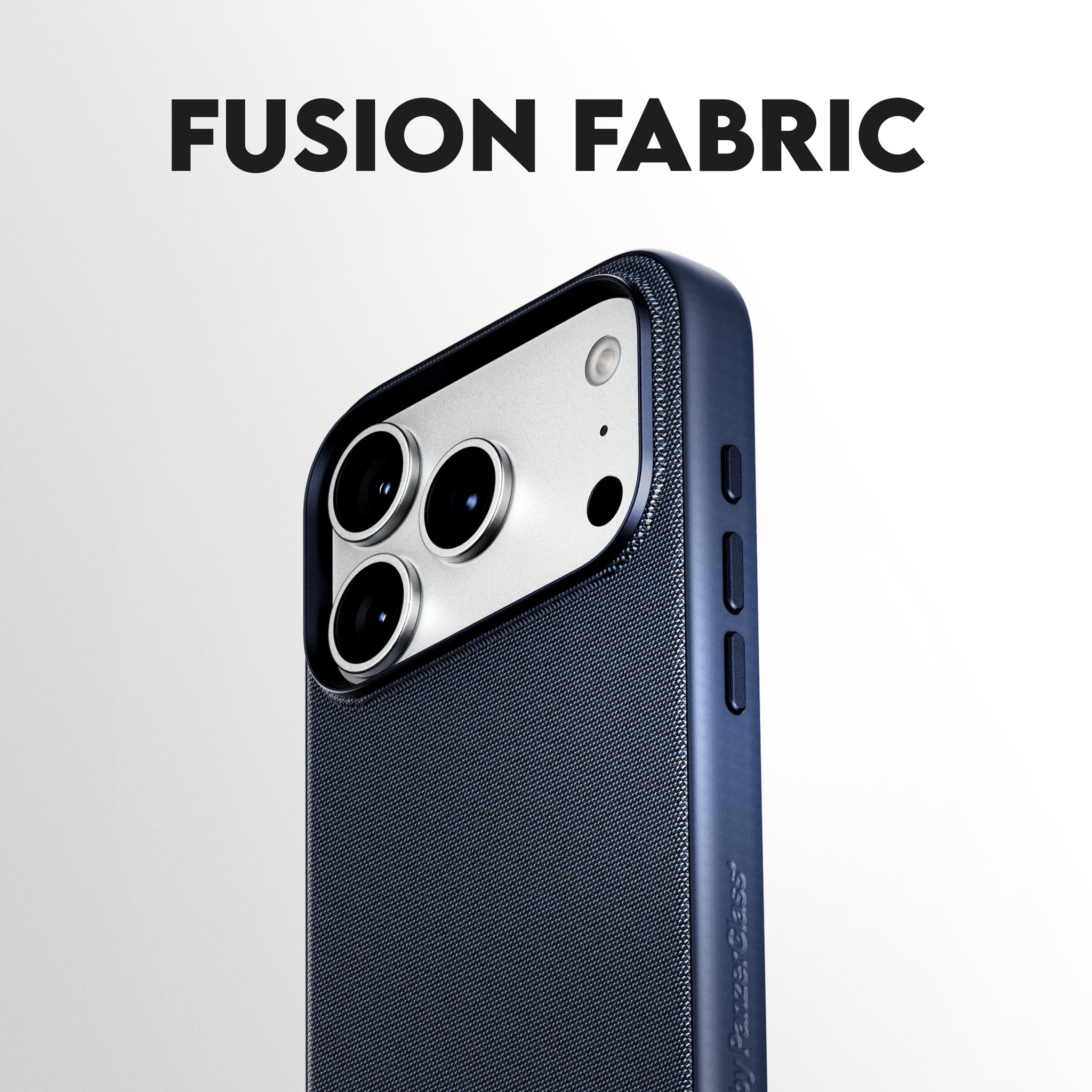 CARE™ by PanzerGlass® Fusion Fabric Case Blue w. MagSafe iPhone 18 Pro | 17 Pro