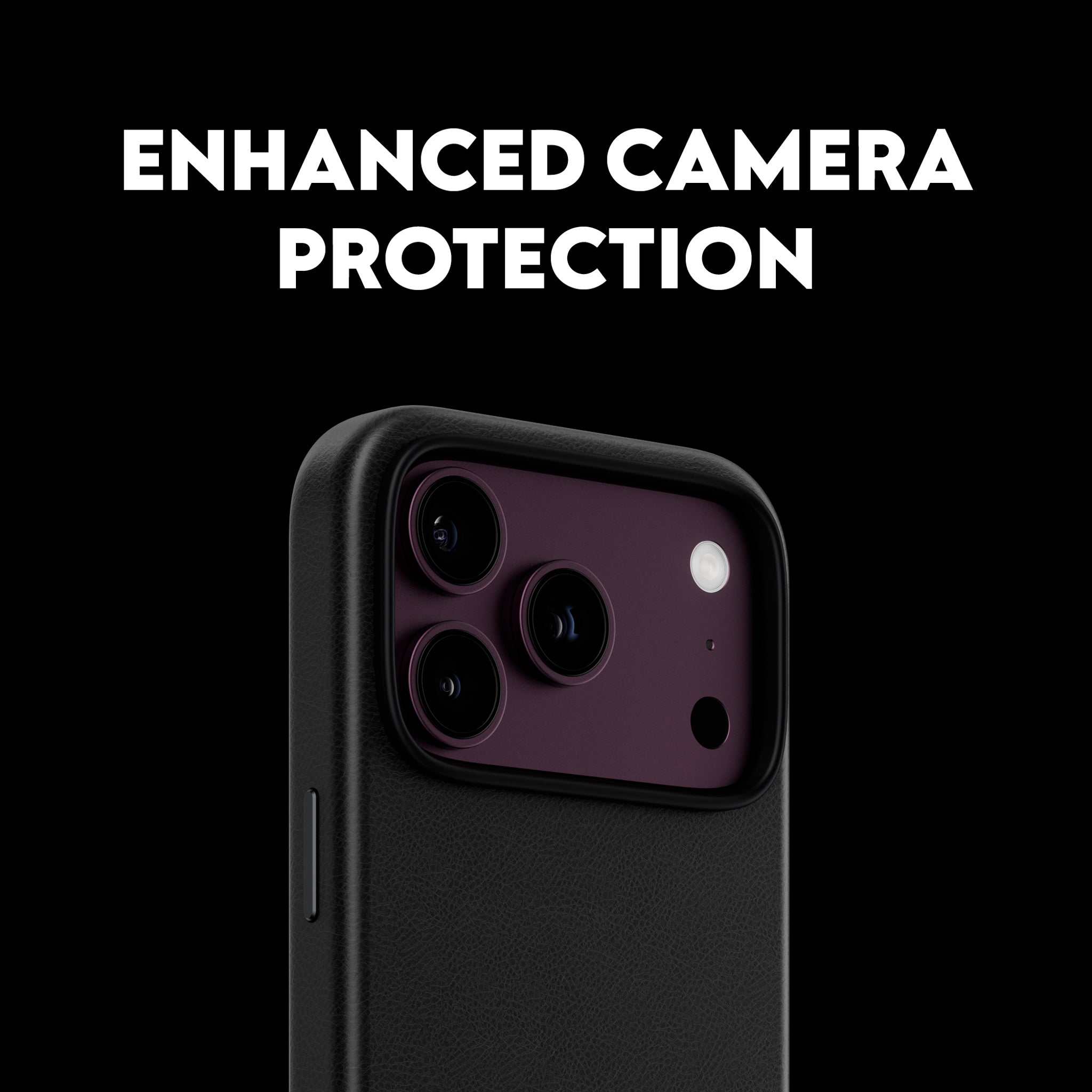 CARE™ by PanzerGlass® Solo Vegan Leather Case Black w. MagSafe iPhone 18 Pro | 17 Pro