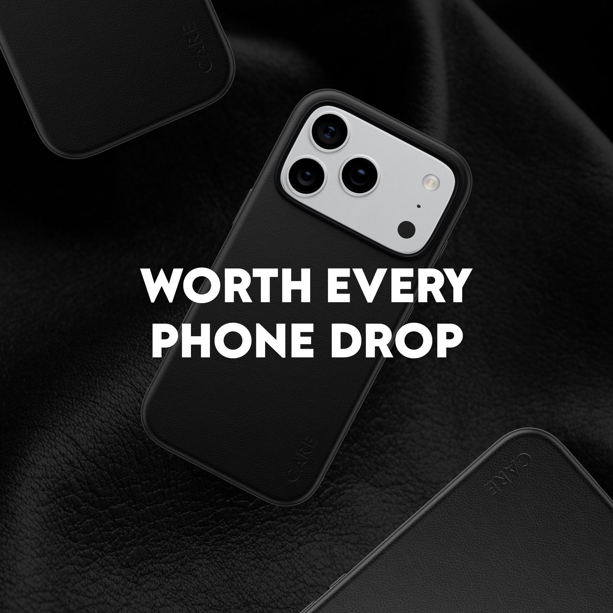 CARE™ by PanzerGlass® Solo Vegan Leather Case Black w. MagSafe iPhone 18 Pro | 17 Pro