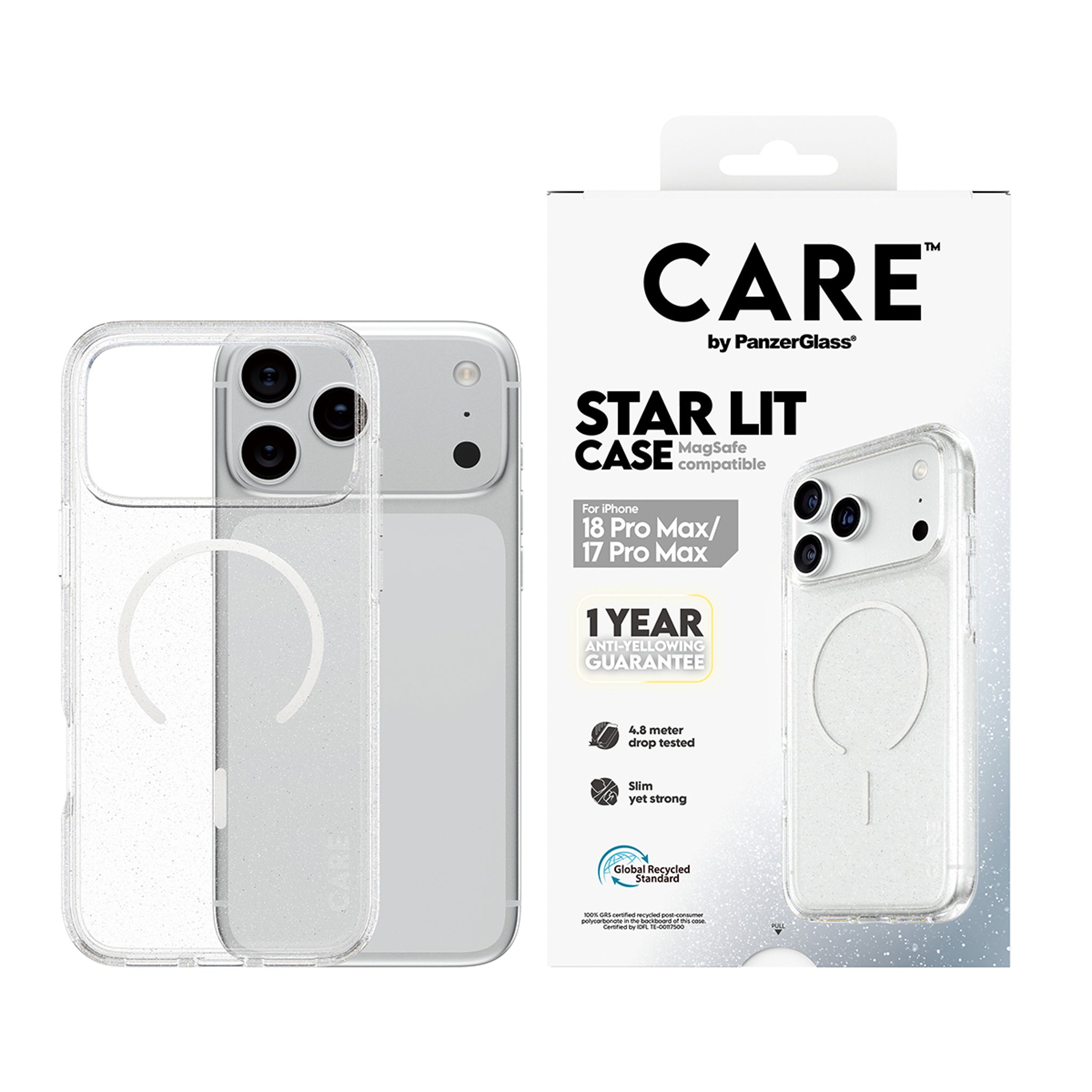 CARE™ by PanzerGlass® Star Lit Case w. MagSafe iPhone 18 Pro Max | 17 Pro Max