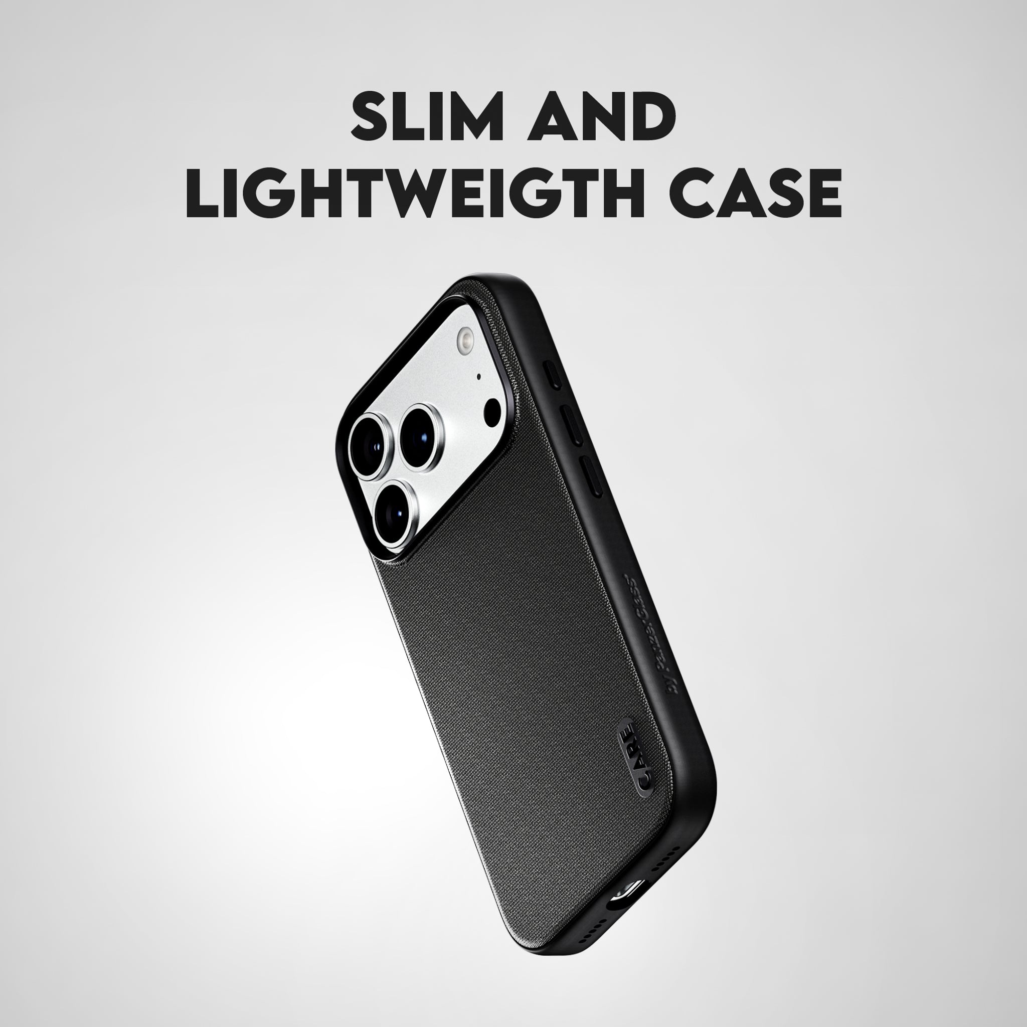 CARE™ by PanzerGlass® Fusion Fabric Case Black w. MagSafe iPhone 18 Pro Max | 17 Pro Max