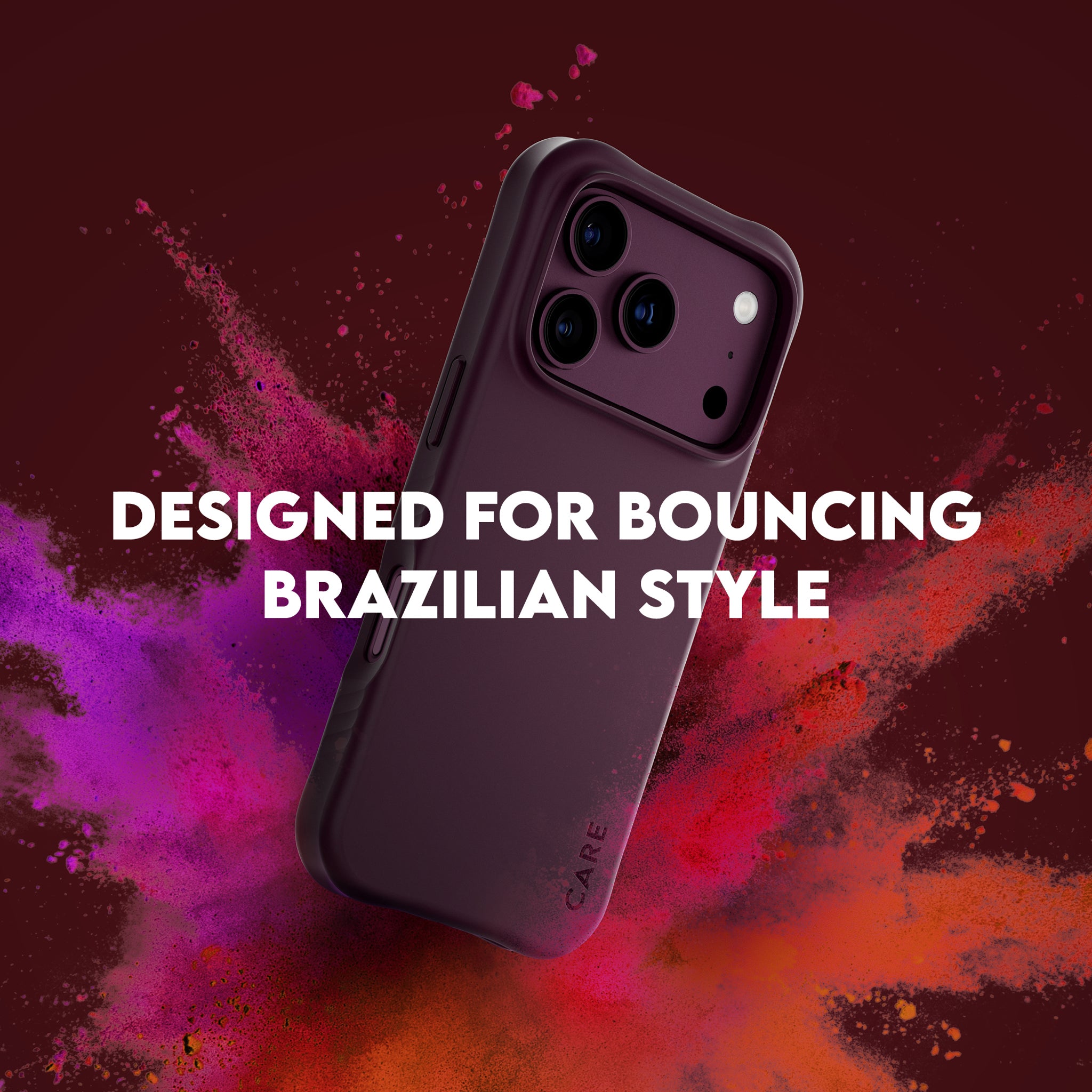 CARE™ by PanzerGlass® Samba Case Dark Cherry w. MagSafe iPhone 18 Pro | 17 Pro