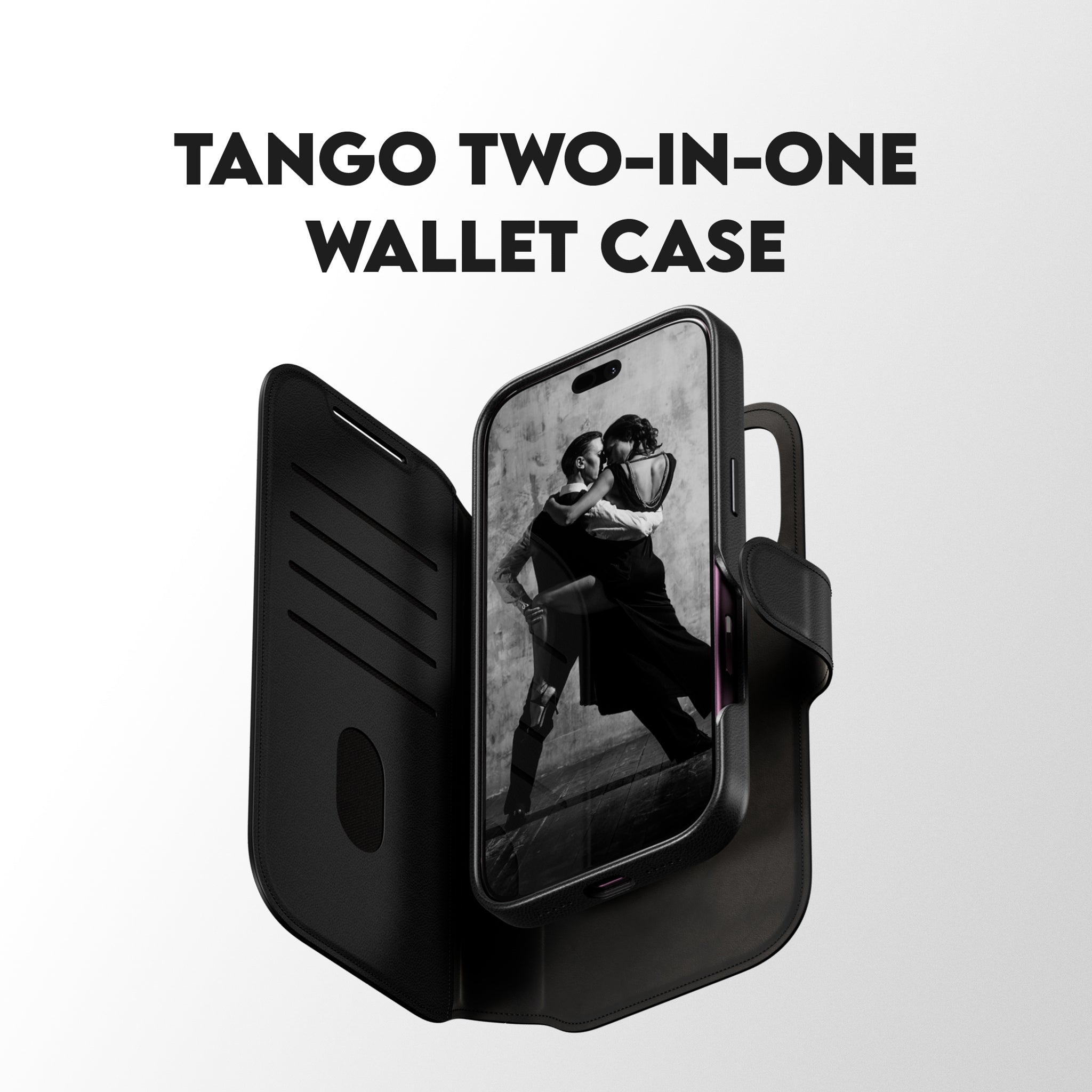 CARE™ by PanzerGlass® Tango 2-in-1 Wallet Case Black w. MagSafe iPhone 18 Pro | 17 Pro