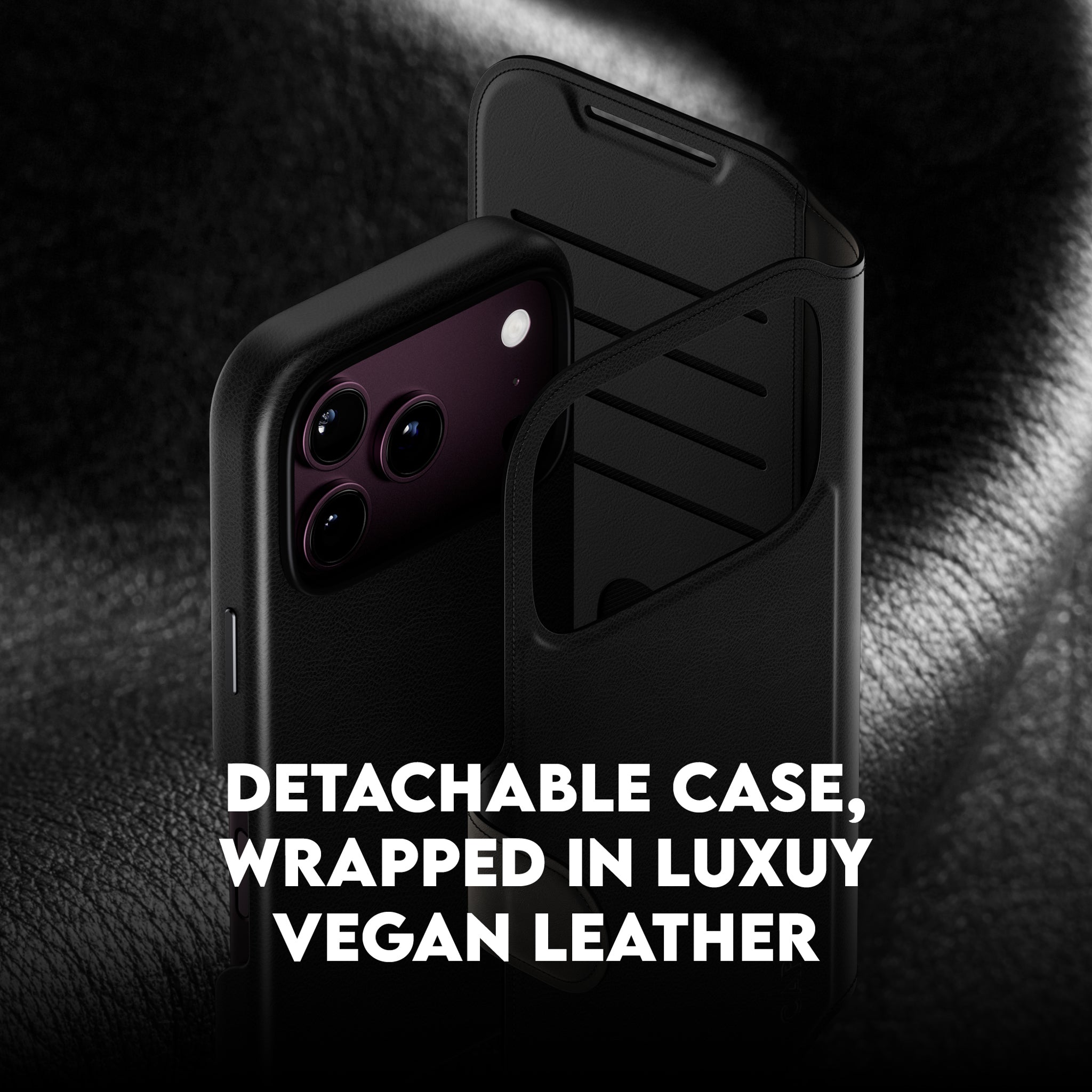 CARE™ by PanzerGlass® Tango 2-in-1 Wallet Case Black w. MagSafe iPhone 18 Pro | 17 Pro