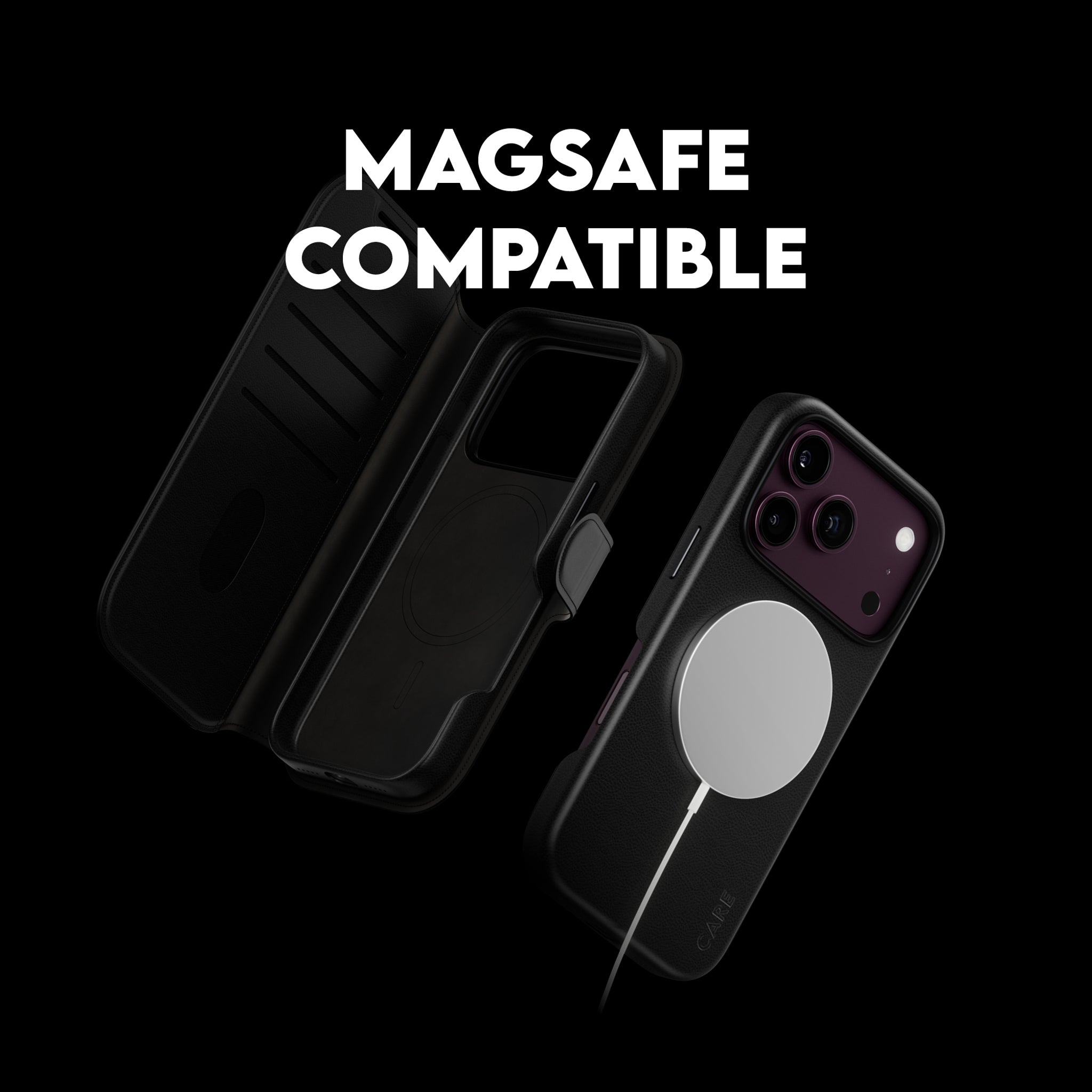 CARE™ by PanzerGlass® Tango 2-in-1 Wallet Case Black w. MagSafe iPhone 18 Pro | 17 Pro