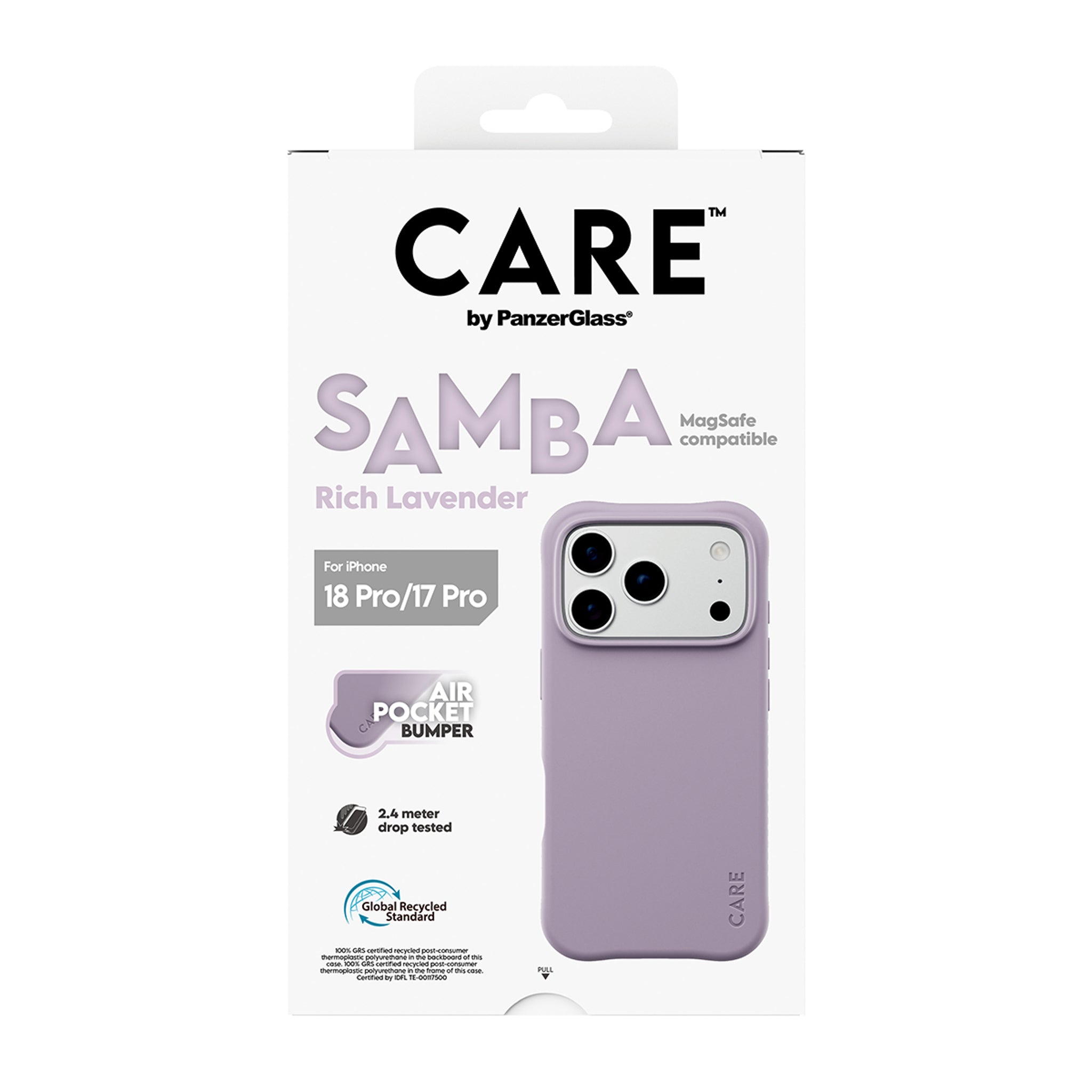 CARE™ by PanzerGlass® Samba Case Rich Lavender w. White MagSafe iPhone 18 Pro | 17 Pro