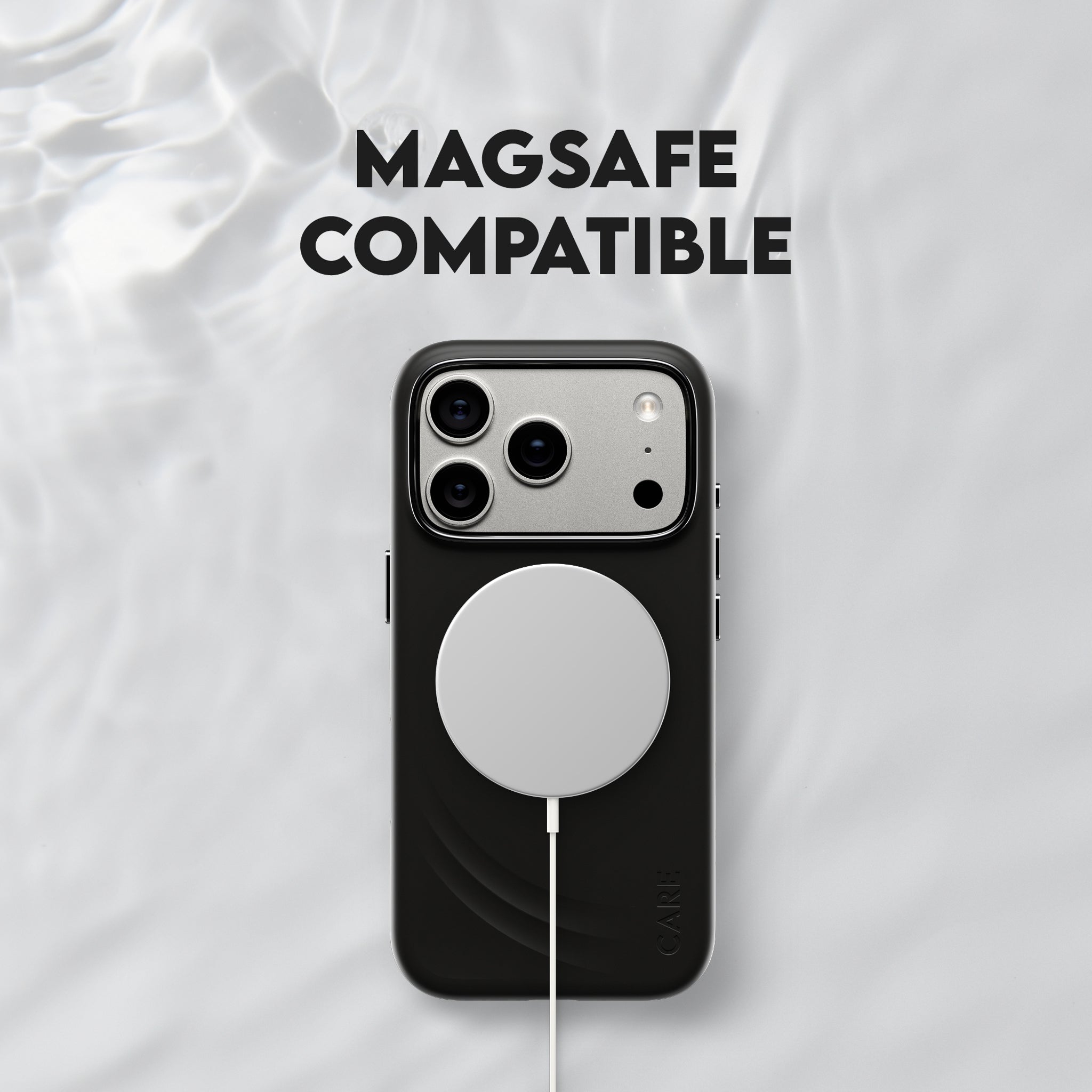 CARE™ by PanzerGlass® Flow Case Black w. MagSafe iPhone 18 Pro | 17 Pro