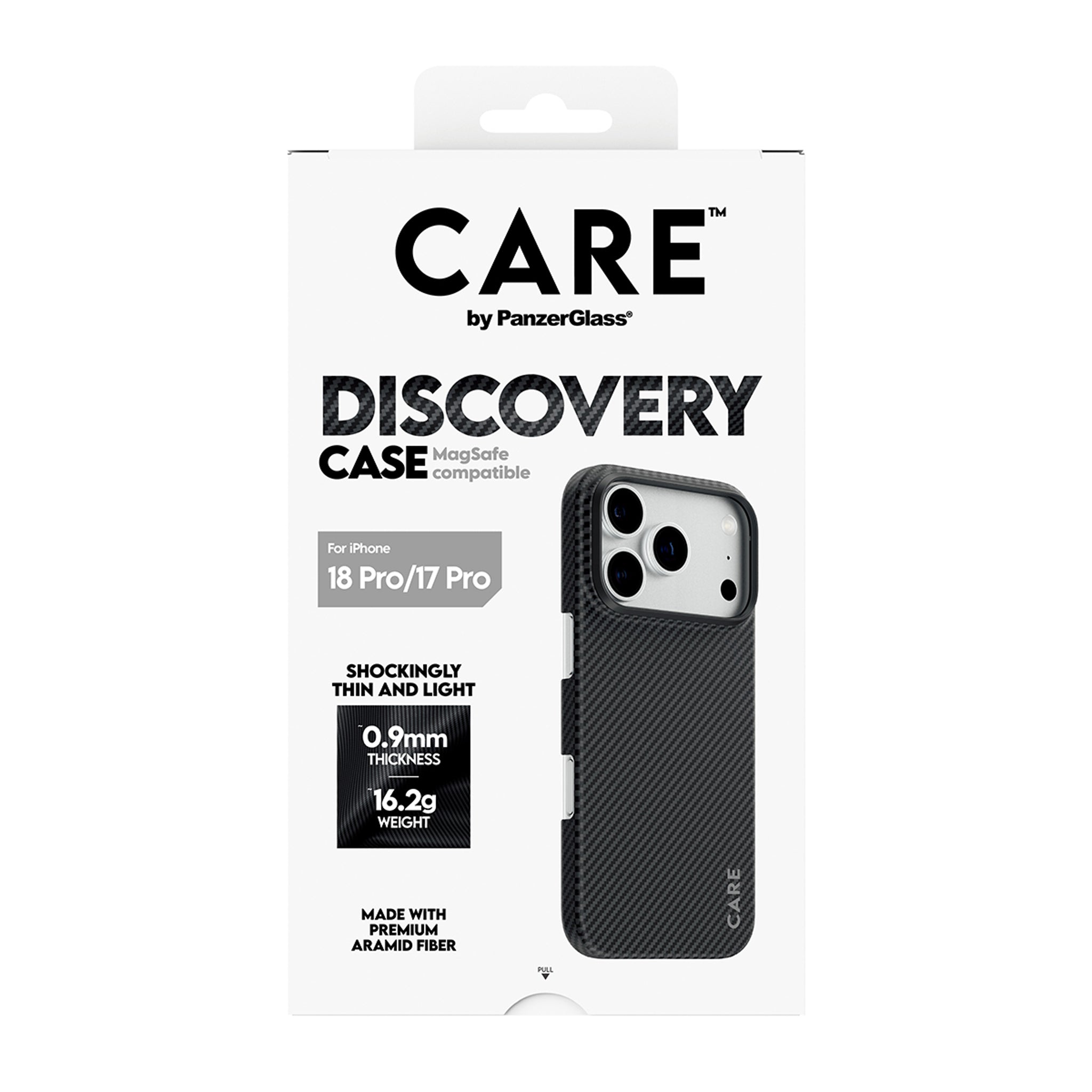 CARE™ by PanzerGlass® Discovery Case Black & Grey w. MagSafe iPhone 18 Pro | 17 Pro