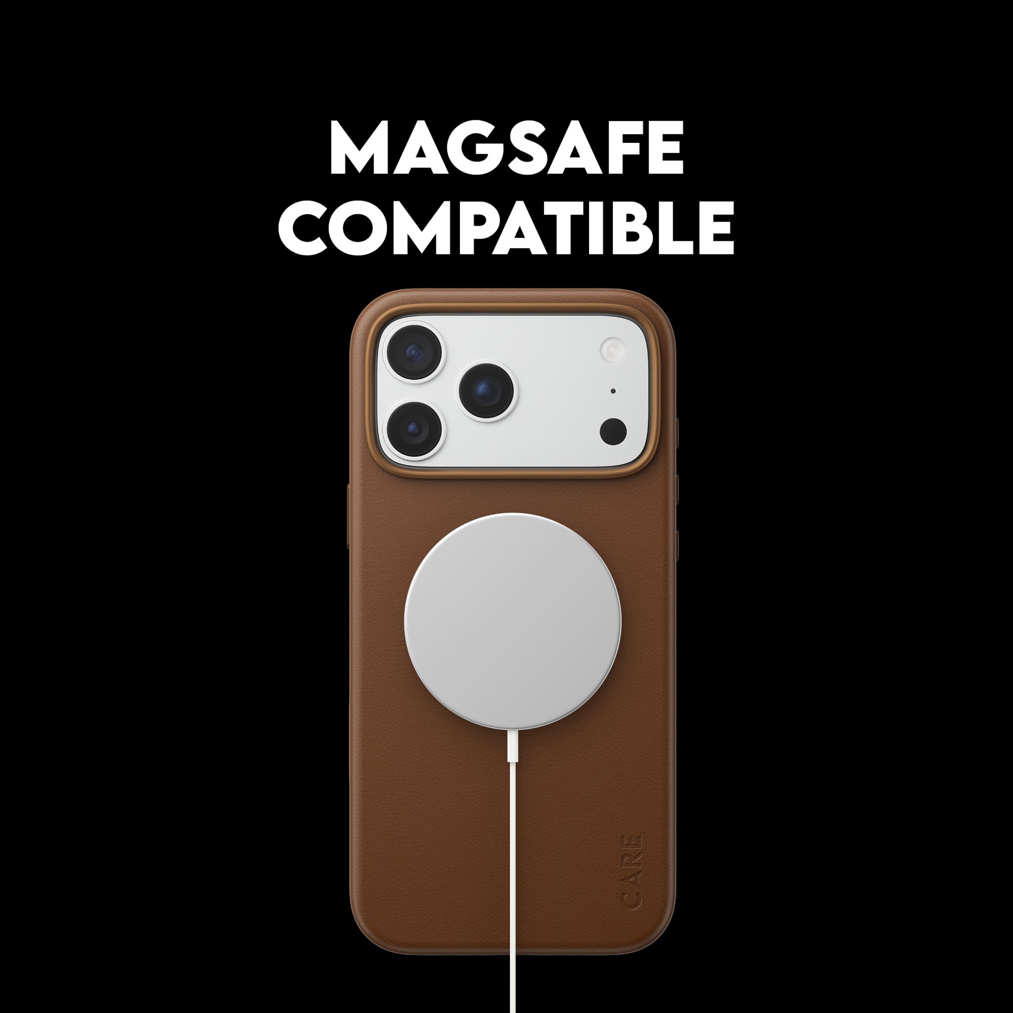CARE™ by PanzerGlass® Solo Vegan Leather Case Brown w. MagSafe iPhone 18 Pro Max | 17 Pro Max