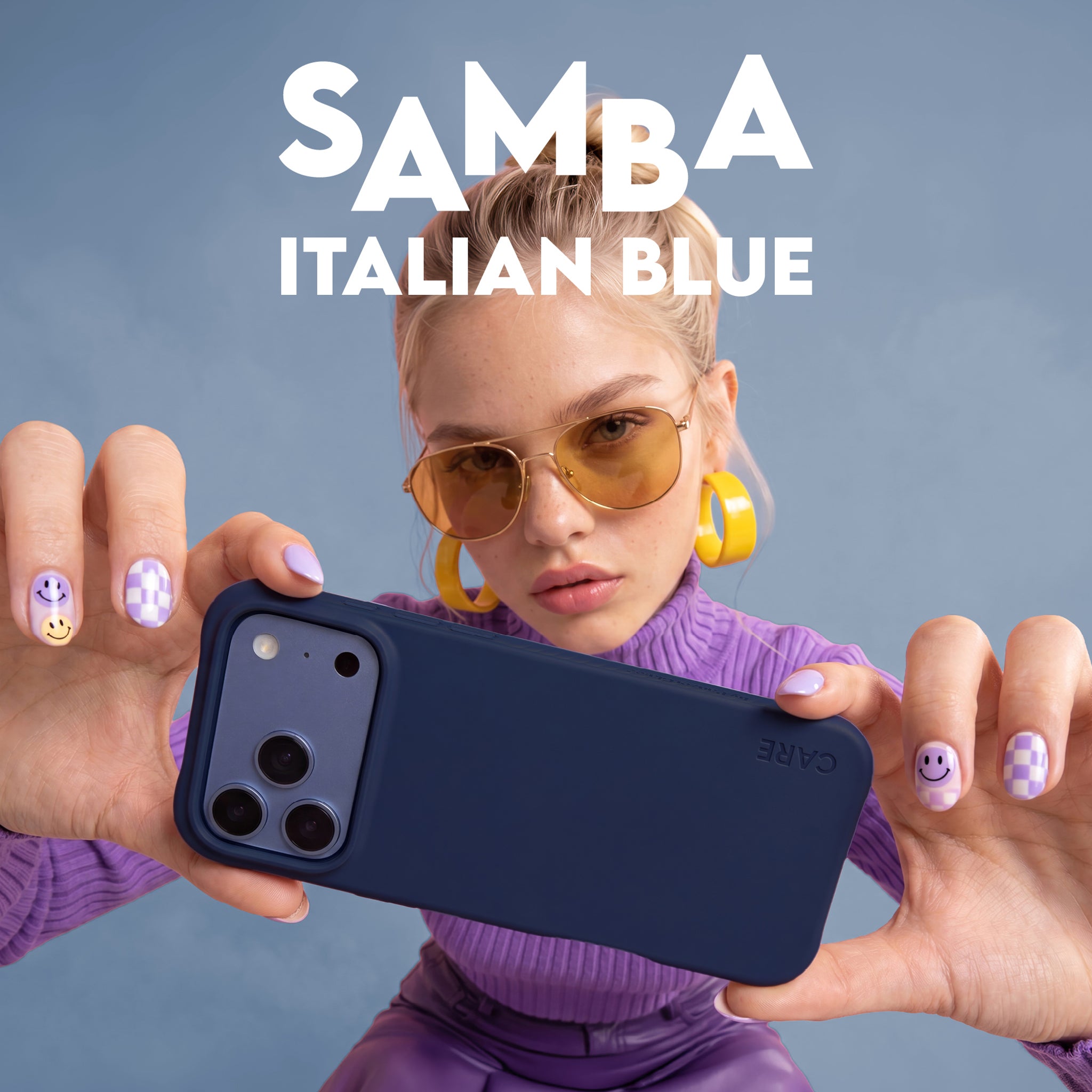 CARE™ by PanzerGlass® Samba Case Italian Blue w. MagSafe iPhone 18 Pro | 17 Pro