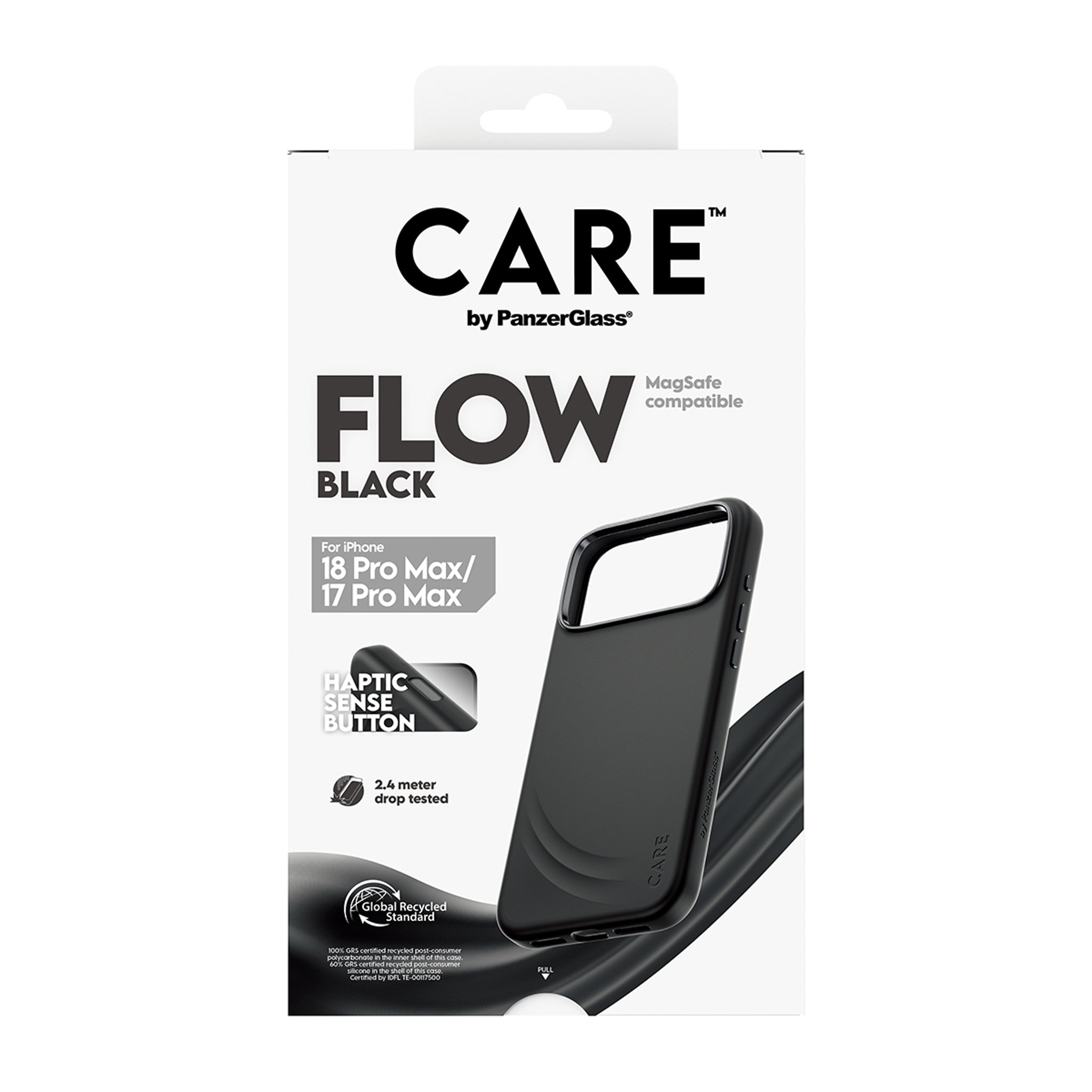 CARE™ by PanzerGlass® Flow Case Black w. MagSafe iPhone 18 Pro Max | 17 Pro Max