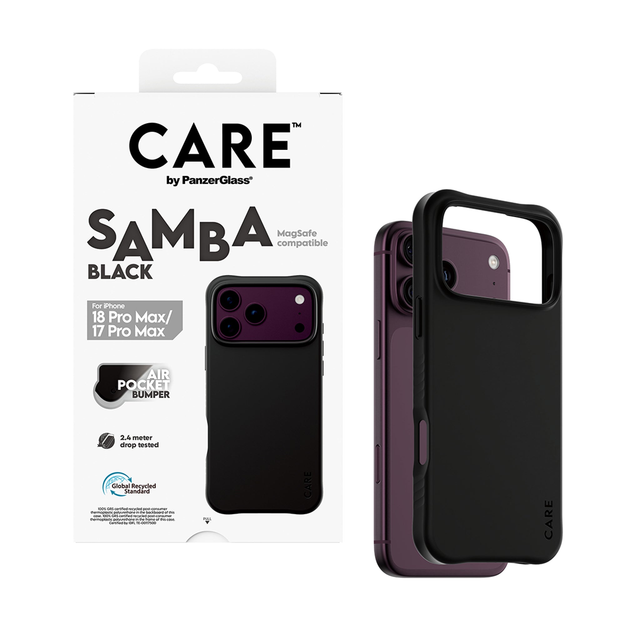 CARE™ by PanzerGlass® Samba Case Black w. MagSafe iPhone 18 Pro Max | 17 Pro Max