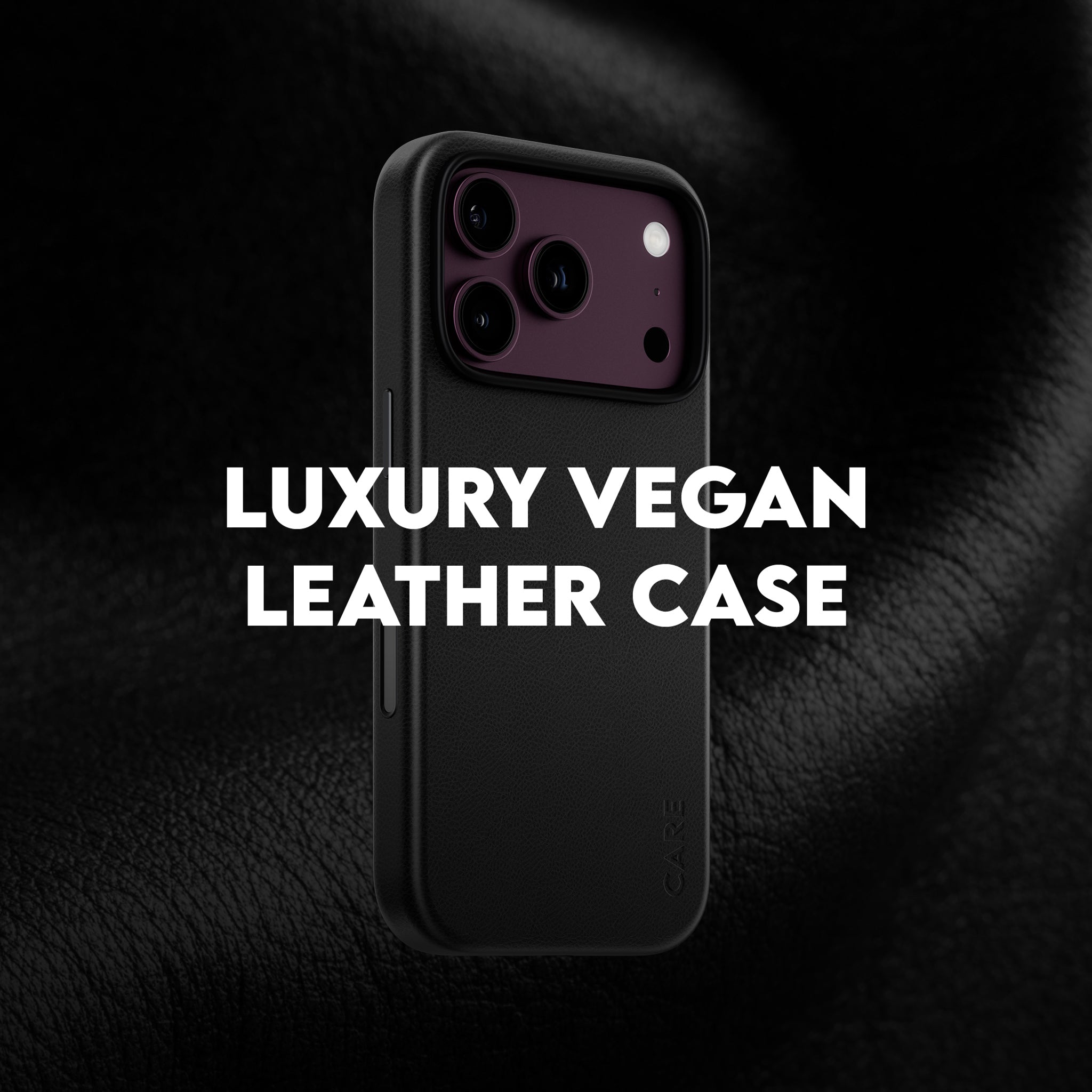CARE™ by PanzerGlass® Solo Vegan Leather Case Black w. MagSafe iPhone 18 Pro Max | 17 Pro Max