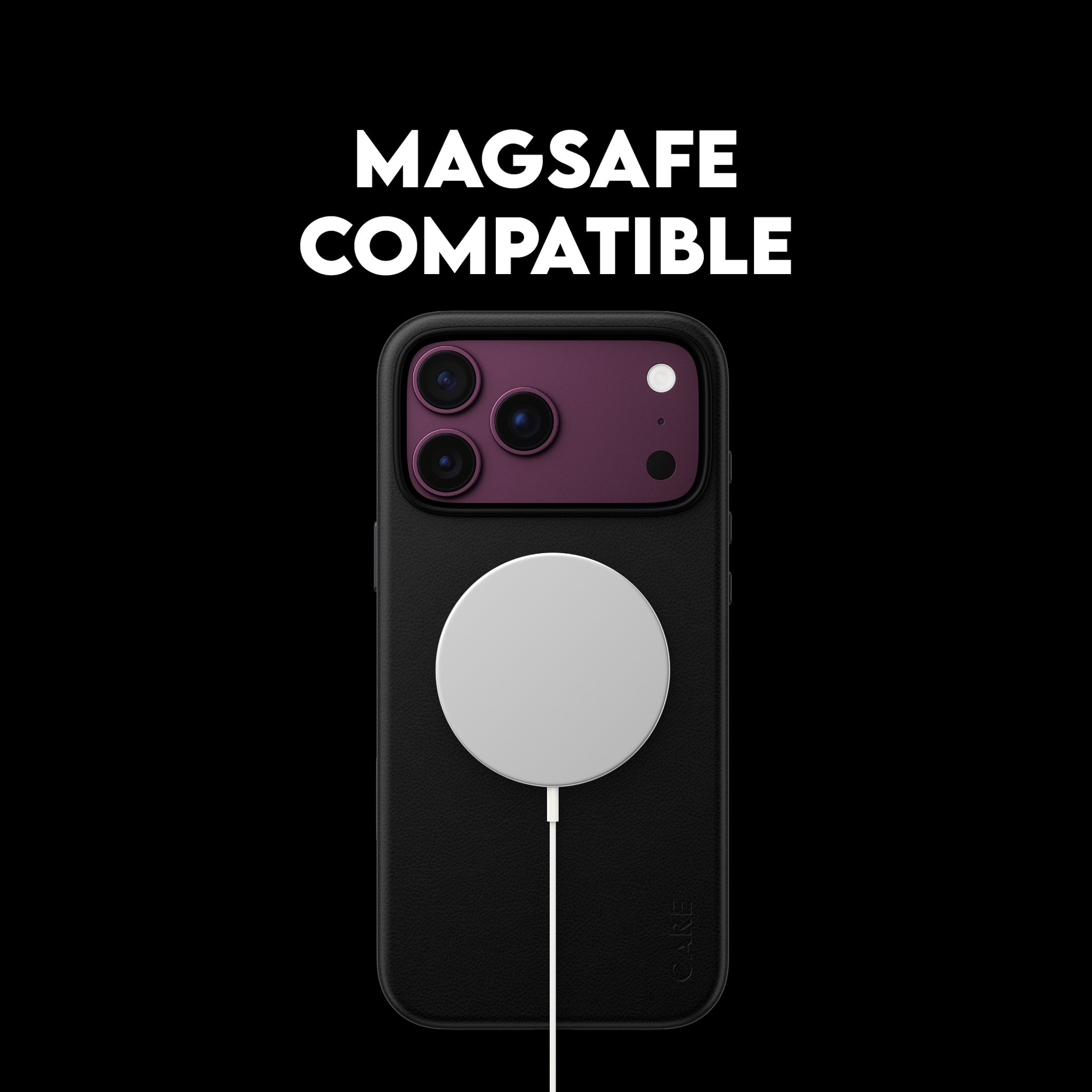 CARE™ by PanzerGlass® Solo Vegan Leather Case Black w. MagSafe iPhone 18 Pro Max | 17 Pro Max