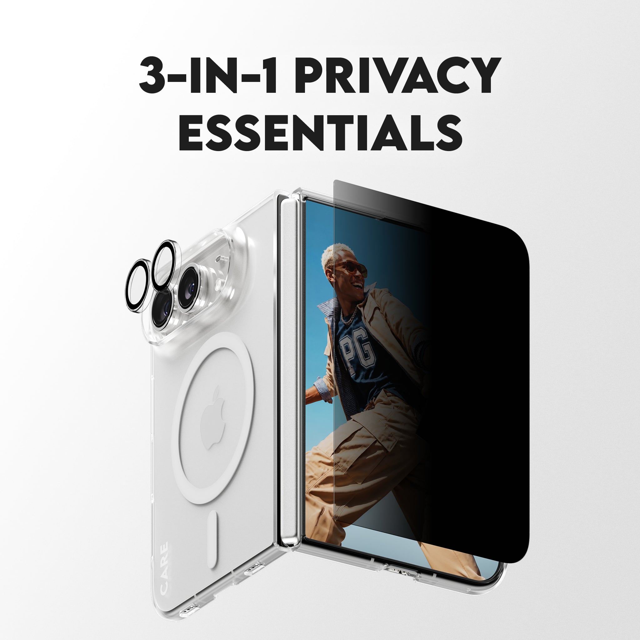 PanzerGlass® | CARE™ by PanzerGlass® 3-in-1 Flagship Privacy Bundle iPhone Duo