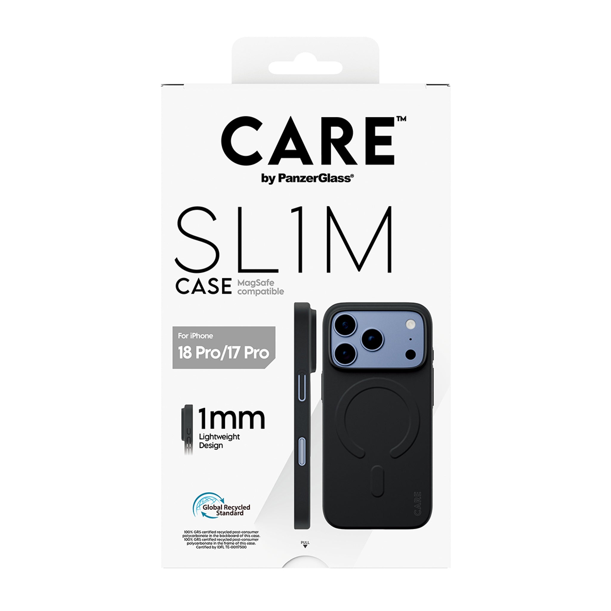 CARE™ by PanzerGlass® SL1M Case Black w. MagSafe iPhone 18 Pro | 17 Pro
