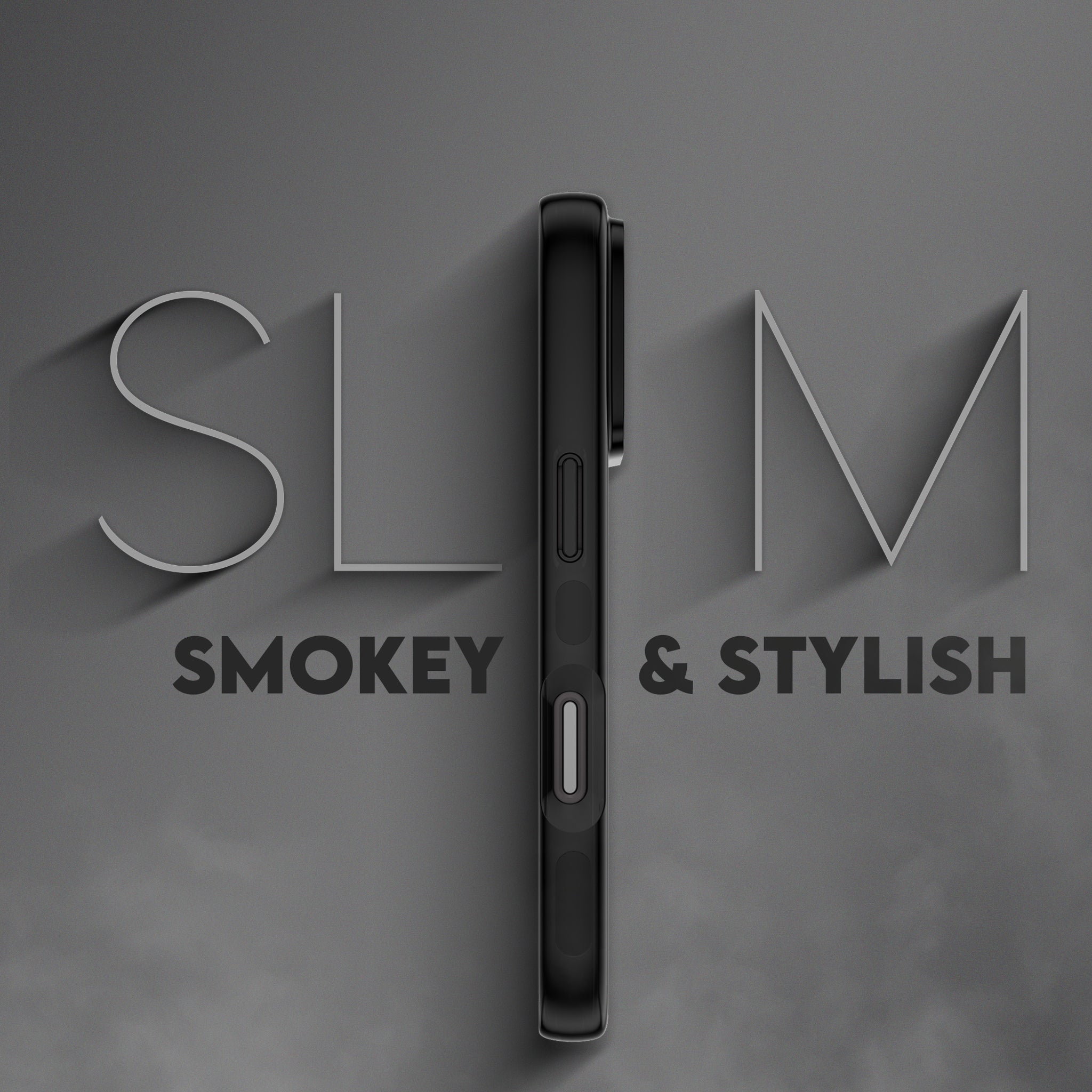 CARE™ by PanzerGlass® Smokey Case w. Black MagSafe iPhone 18 Pro | 17 Pro