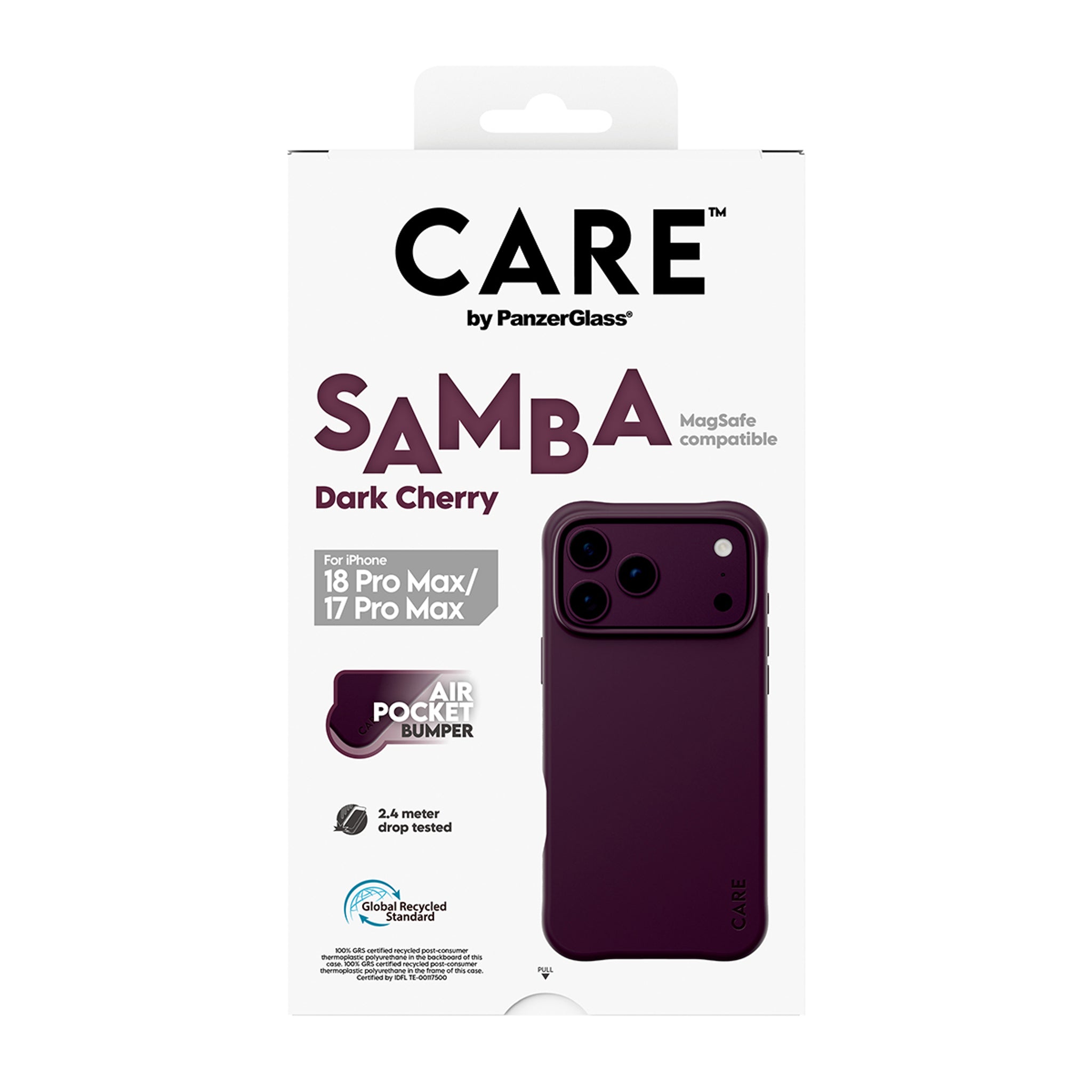 CARE™ by PanzerGlass® Samba Case Dark Cherry w. MagSafe iPhone 18 Pro Max | 17 Pro Max