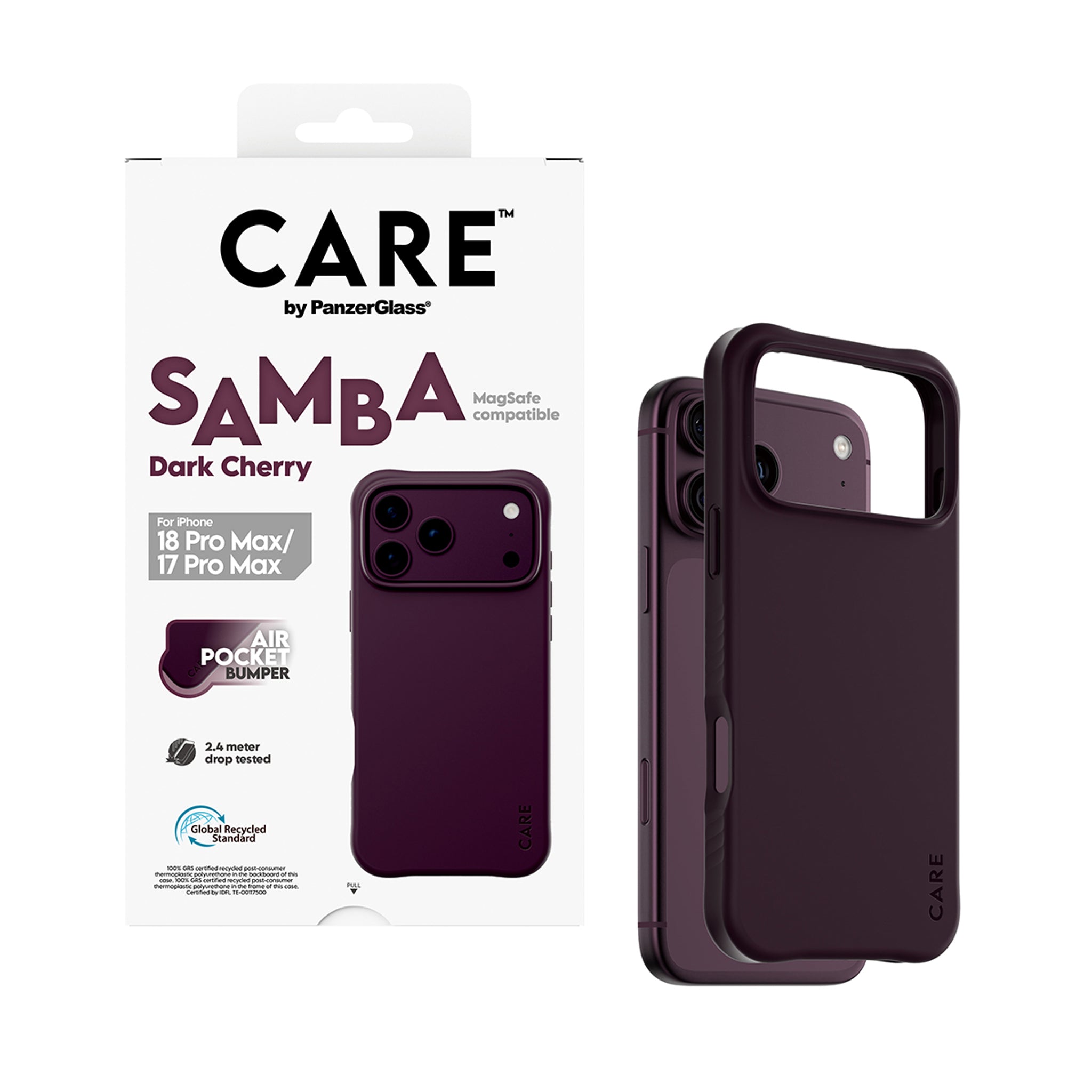 CARE™ by PanzerGlass® Samba Case Dark Cherry w. MagSafe iPhone 18 Pro Max | 17 Pro Max