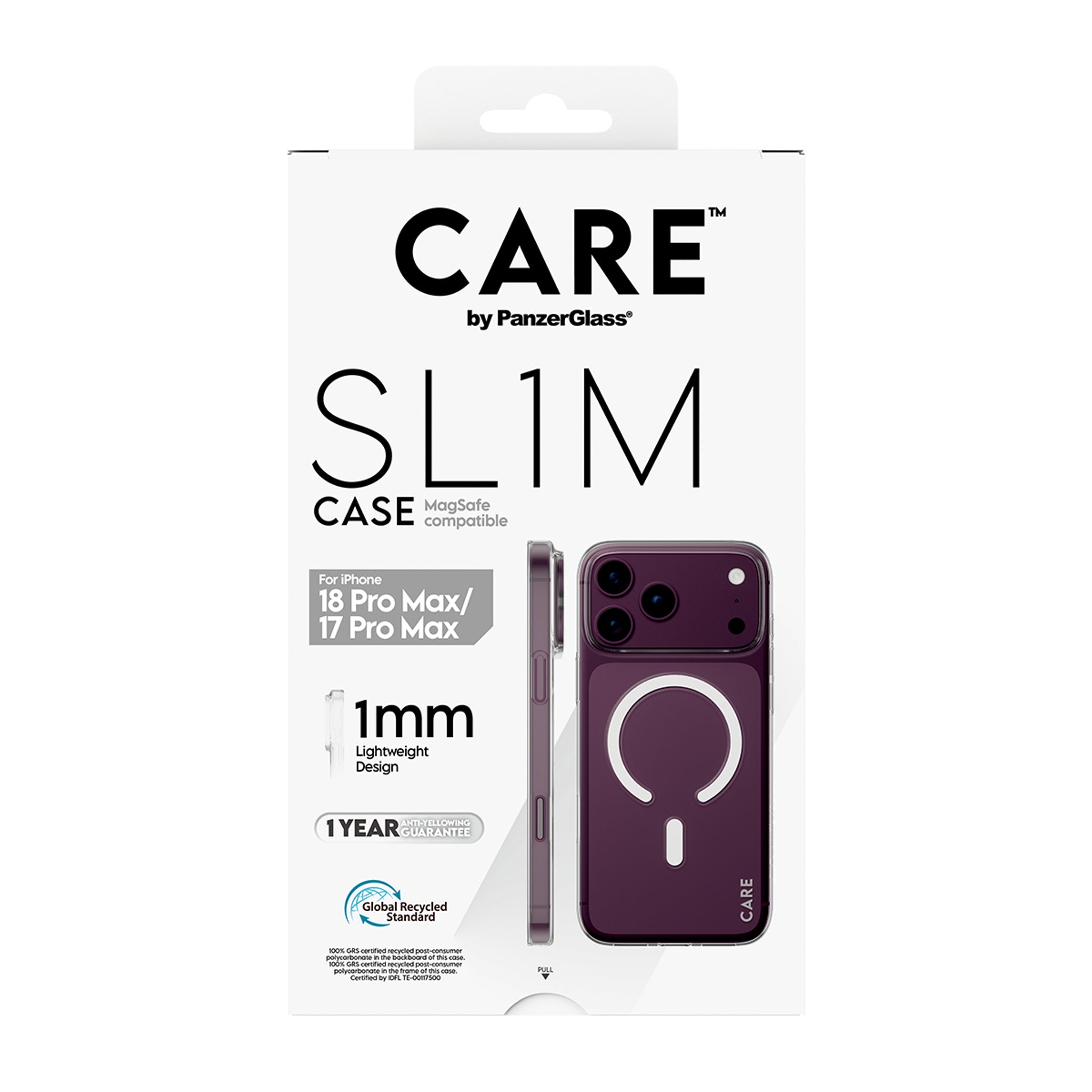 CARE™ by PanzerGlass® SL1M Case Transparent w. MagSafe iPhone 18 Pro Max | 17 Pro Max