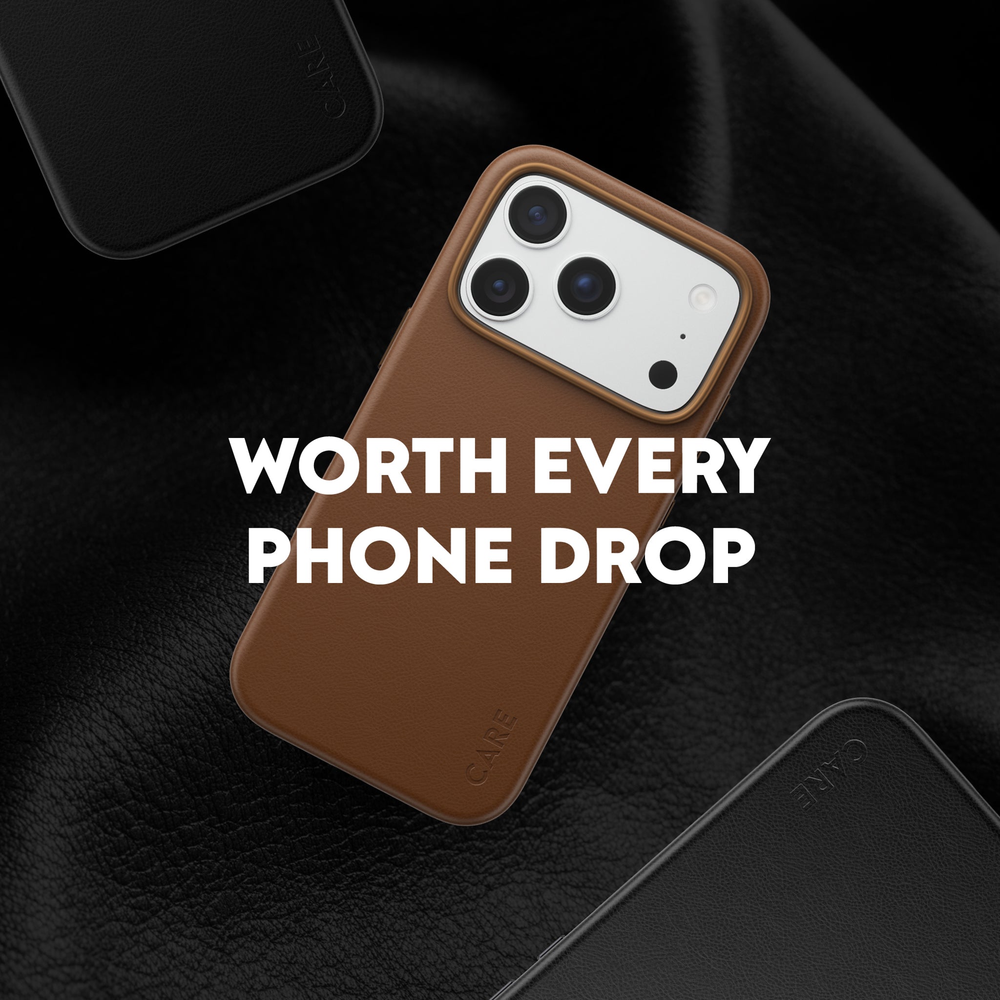 CARE™ by PanzerGlass® Solo Vegan Leather Case Brown w. MagSafe iPhone 18 Pro | 17 Pro