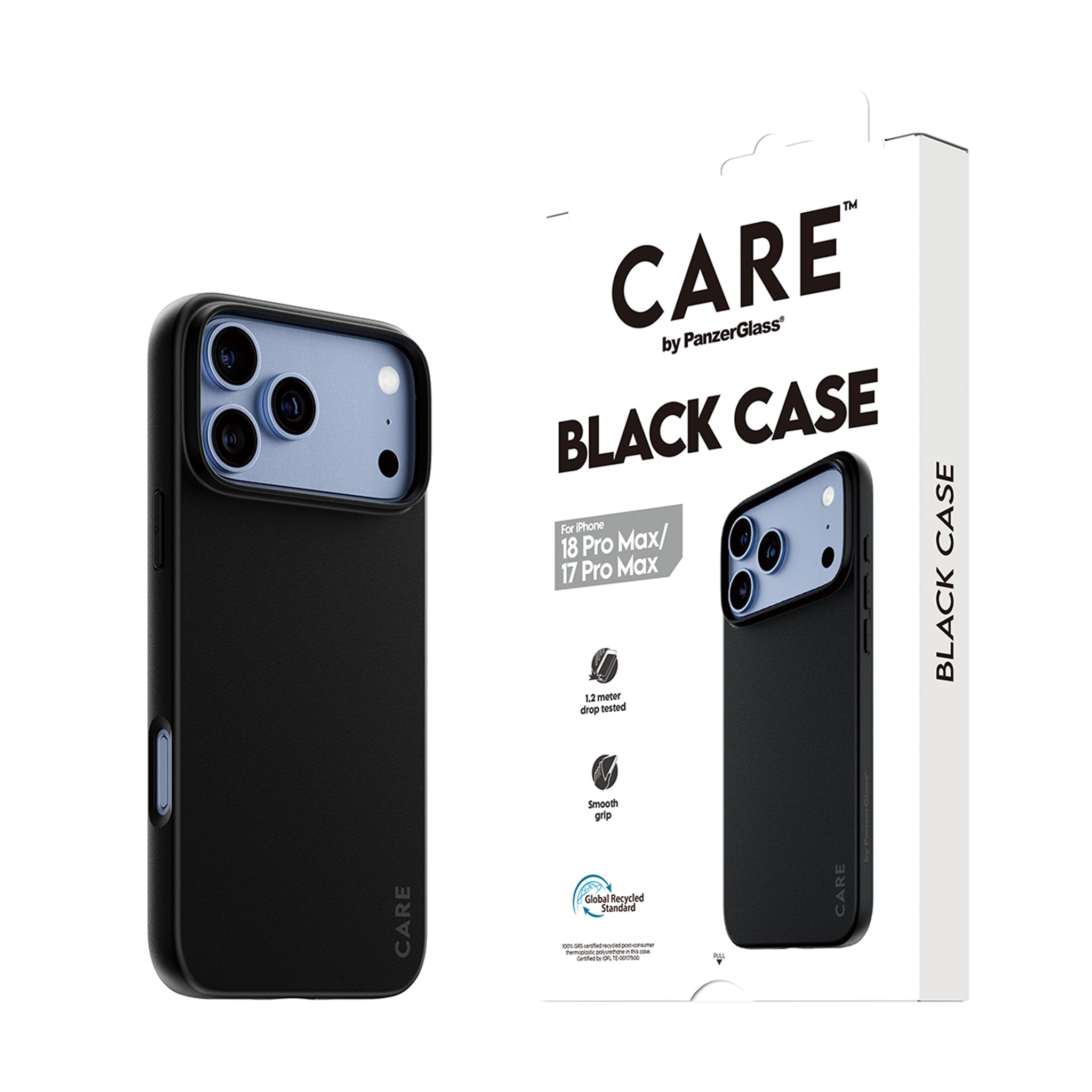 CARE™ by PanzerGlass® TPU Case Black iPhone 18 Pro Max | 17 Pro Max