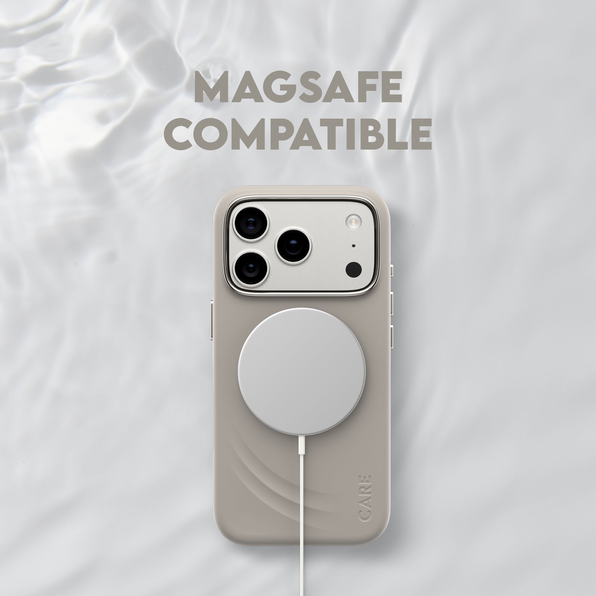CARE™ by PanzerGlass® Flow Case Vanilla w. MagSafe iPhone 18 Pro | 17 Pro