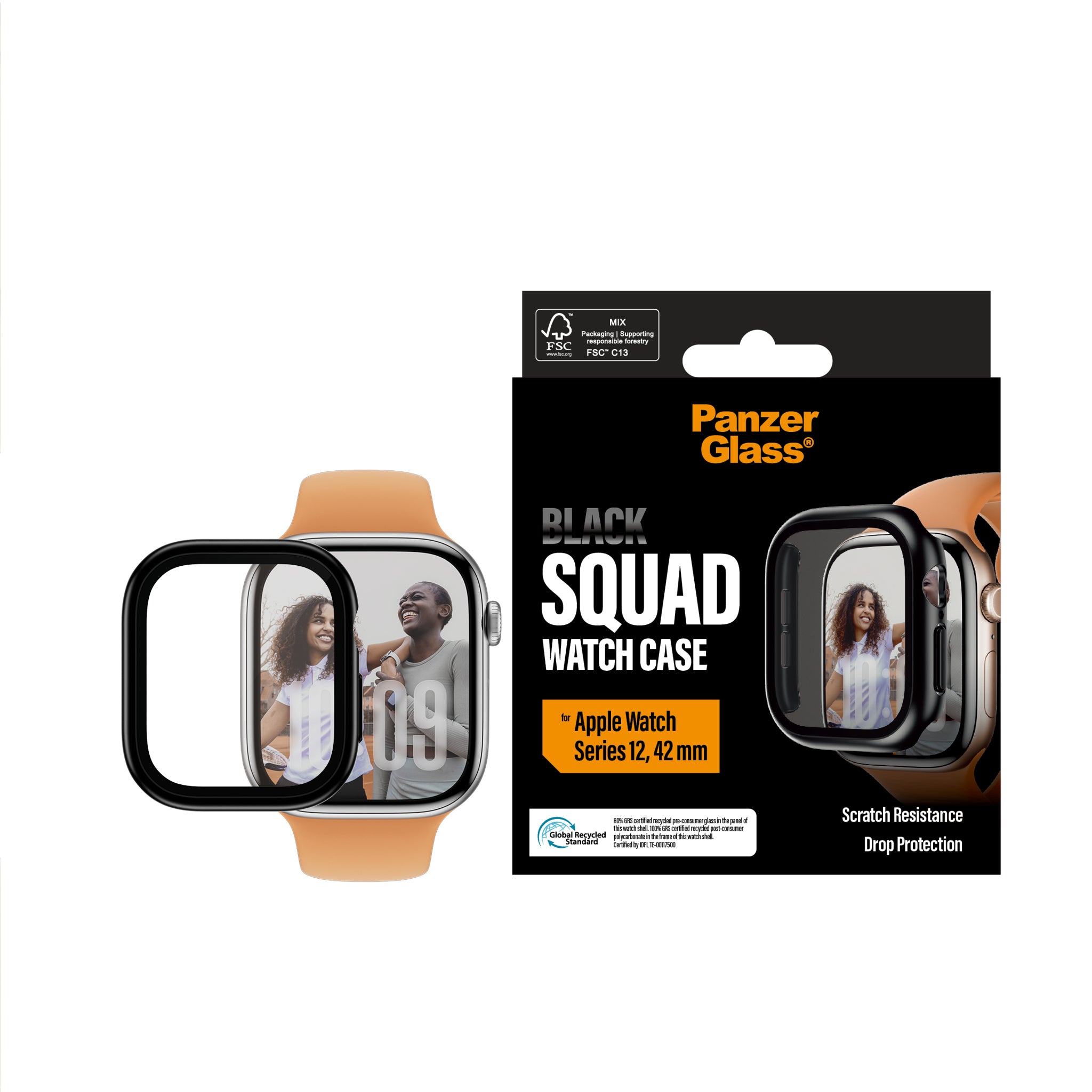 PanzerGlass® Full Body Case Black Apple Watch Series 12 | 42mm