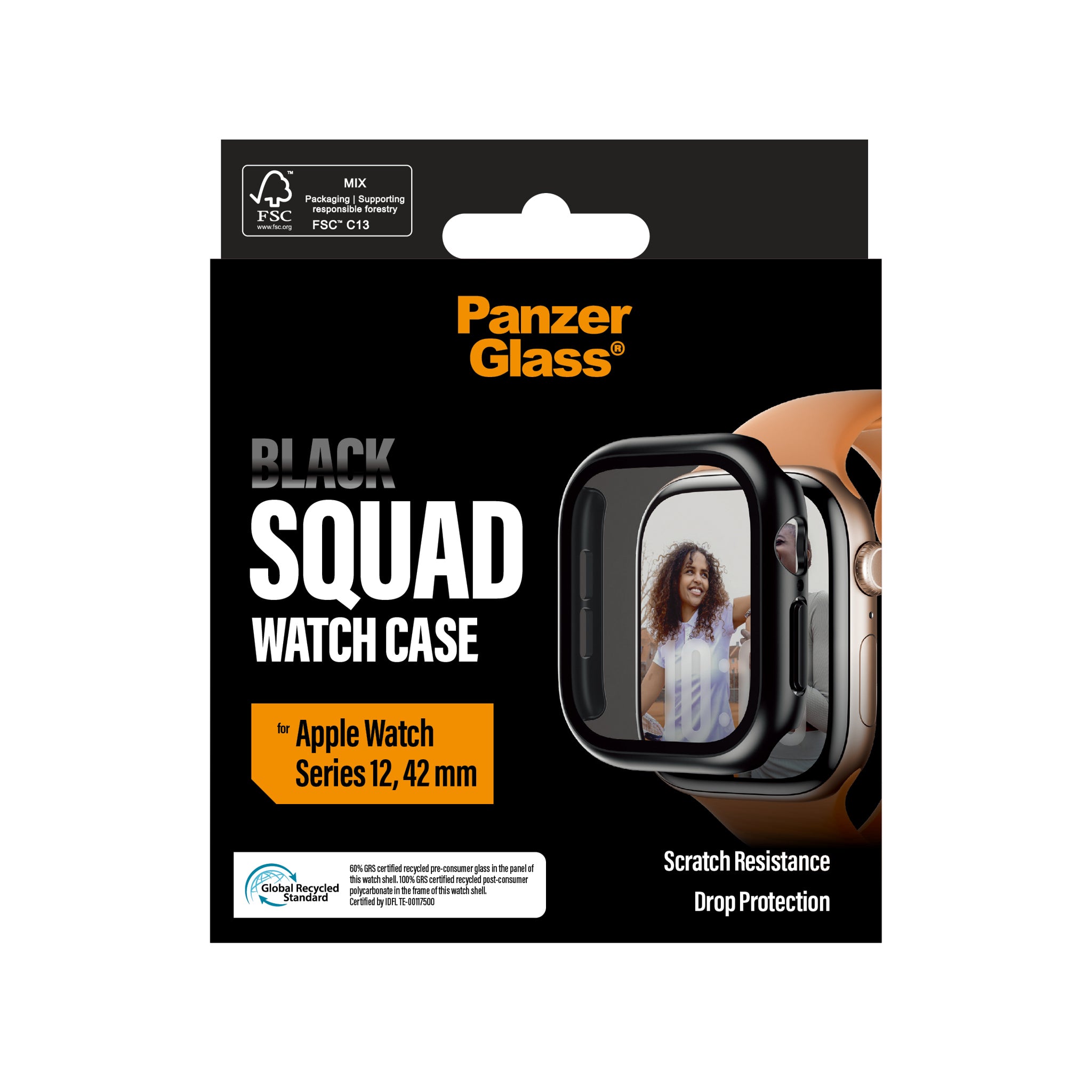 PanzerGlass® Full Body Case Black Apple Watch Series 12 | 42mm