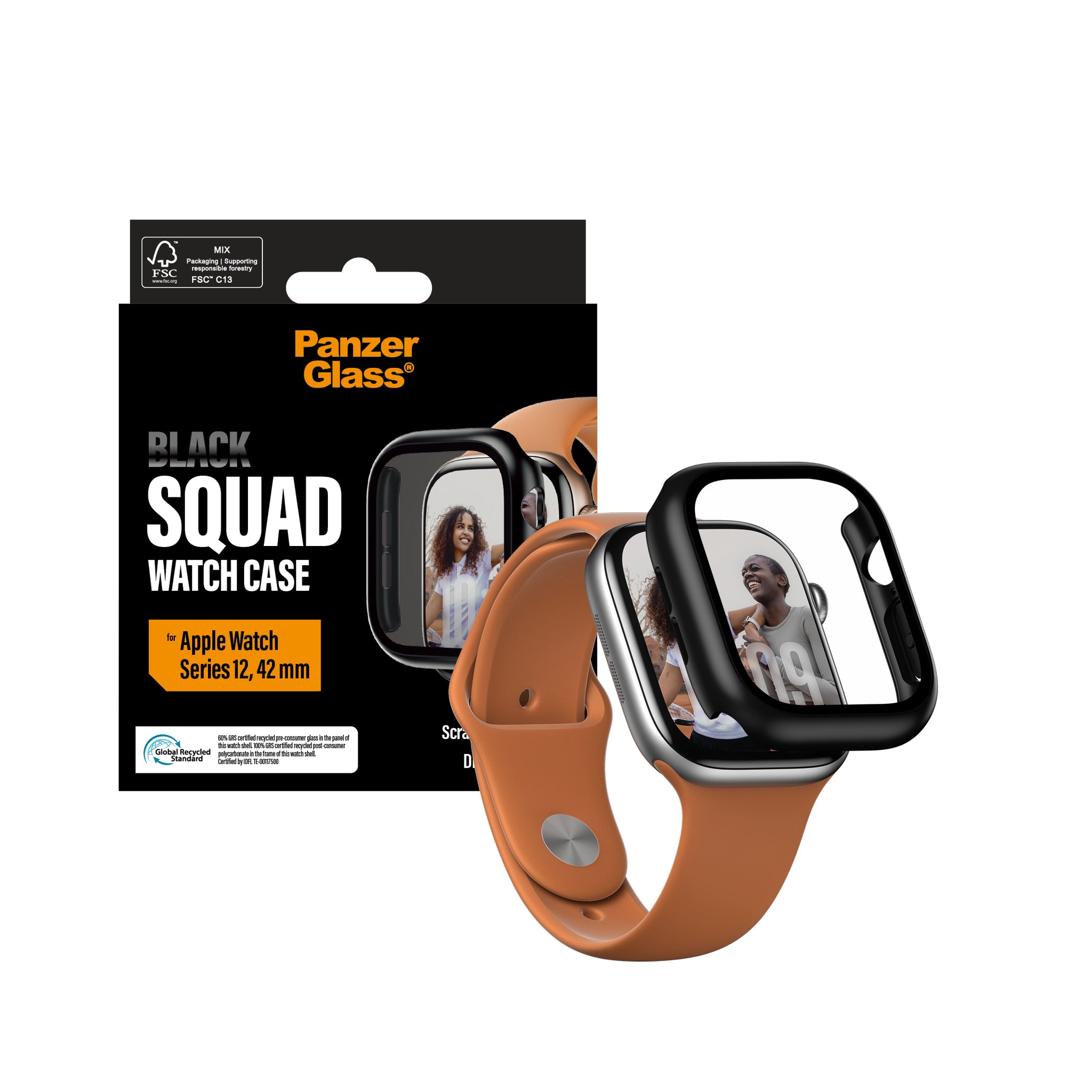 PanzerGlass® Full Body Case Black Apple Watch Series 12 | 42mm