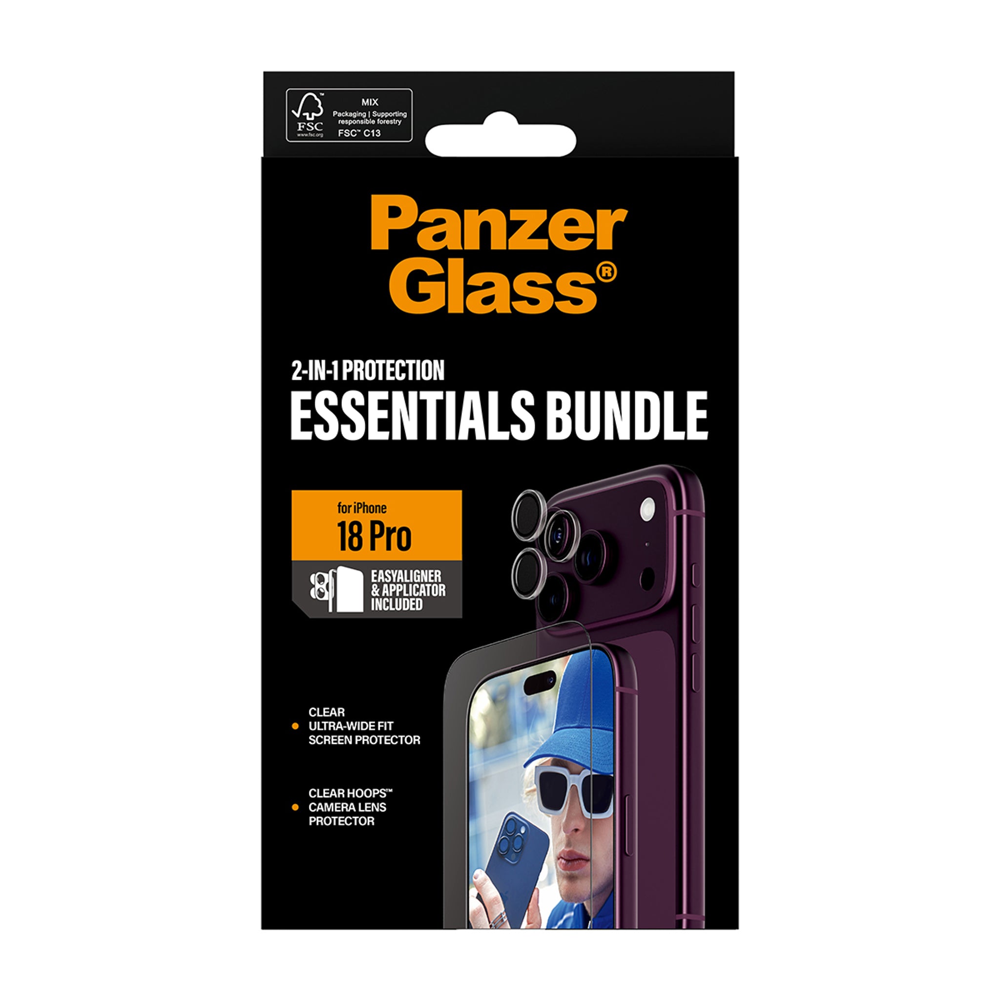 PanzerGlass® 2-in-1 Essentials Bundle iPhone 18 Pro