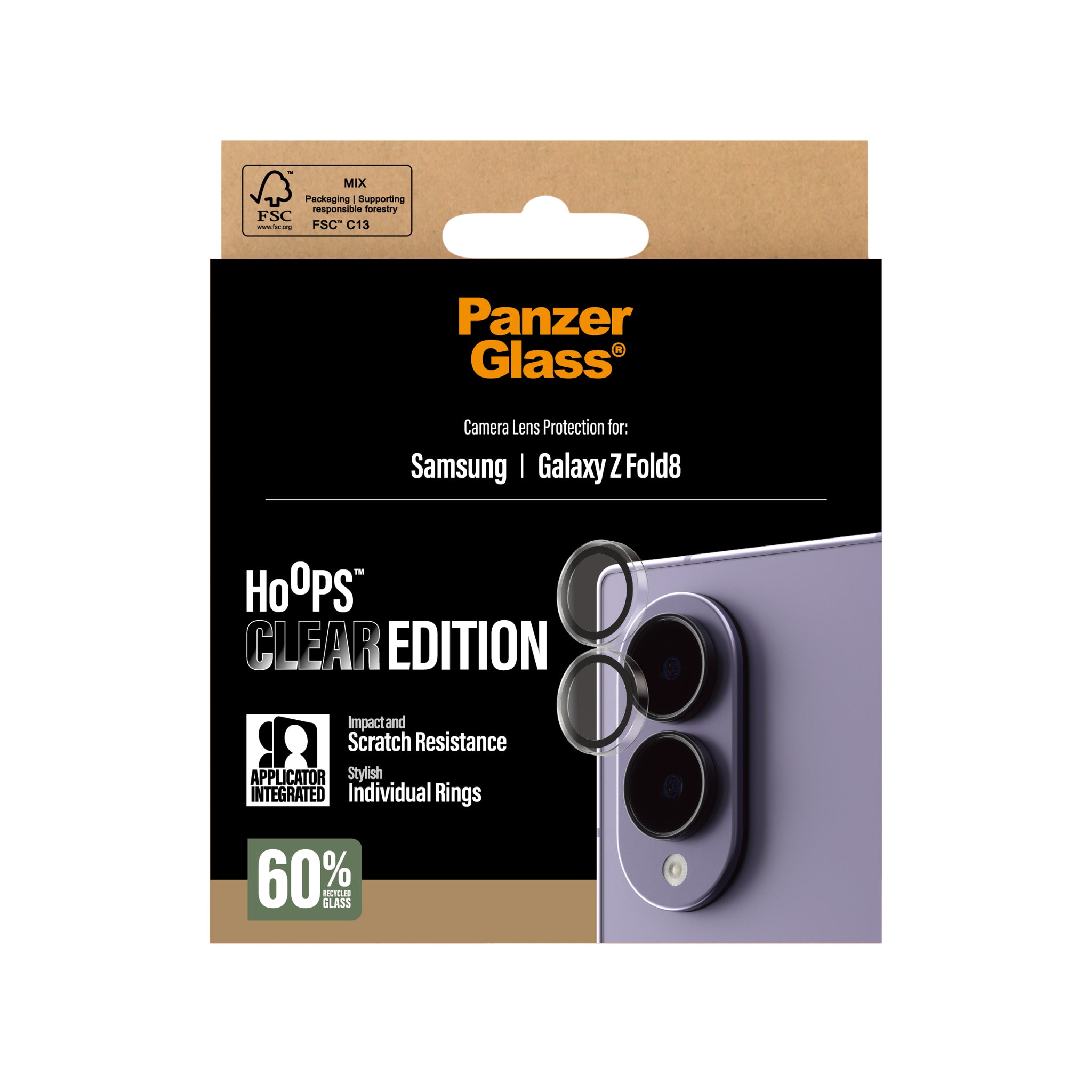 PanzerGlass® Hoops® Camera Lens Protector Samsung new Galaxy Z Fold7