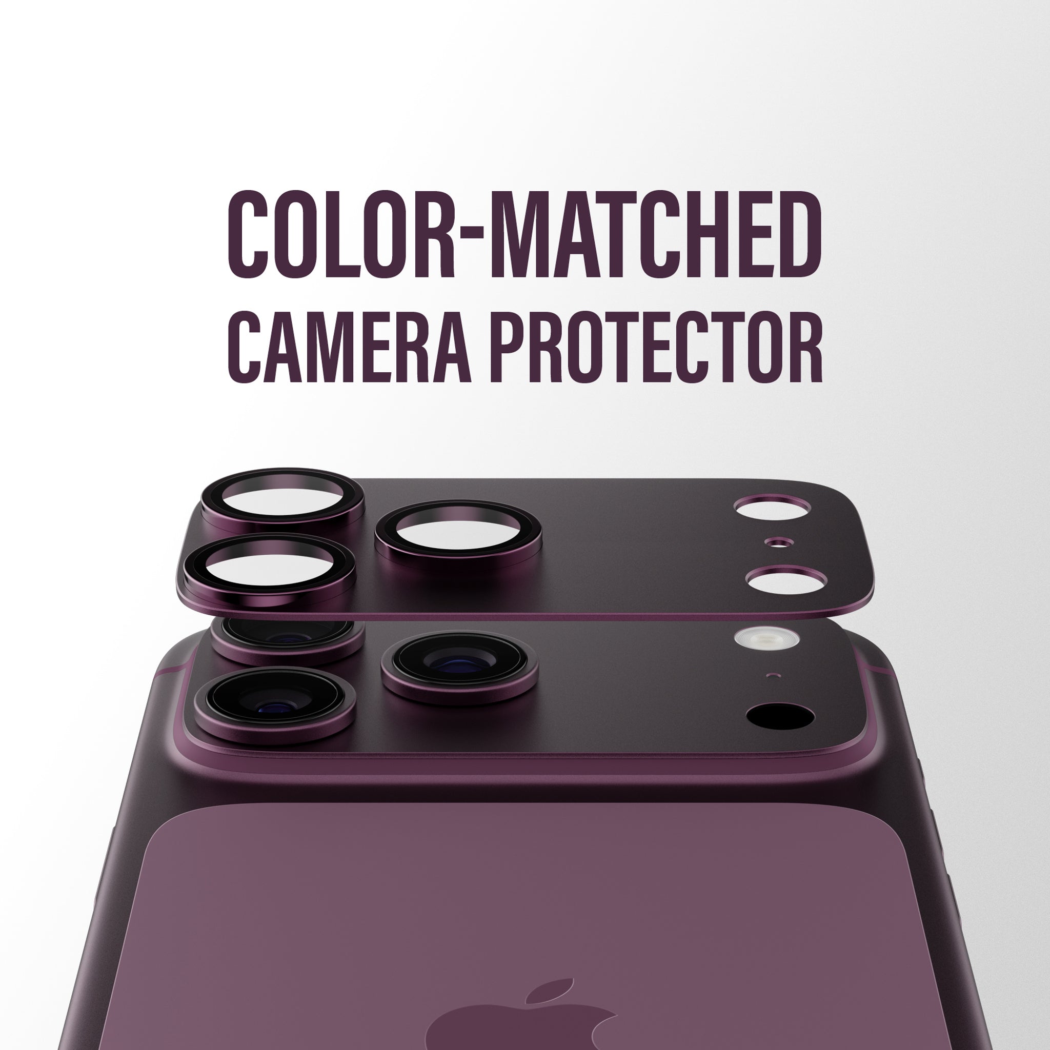 PanzerGlass® Fender Camera Lens Protector Dark Cherry iPhone 18 Pro