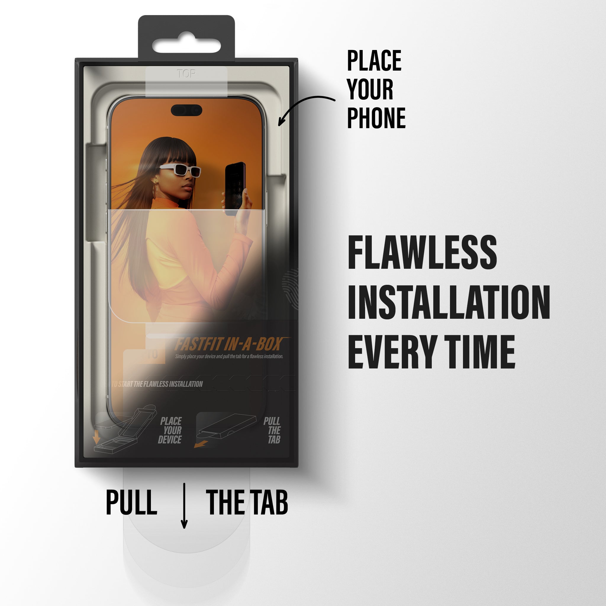PanzerGlass® 2-Way Privacy Screen Protector iPhone 18 Pro | Ultra-Wide Fit w. FASTFIT IN-A-BOX