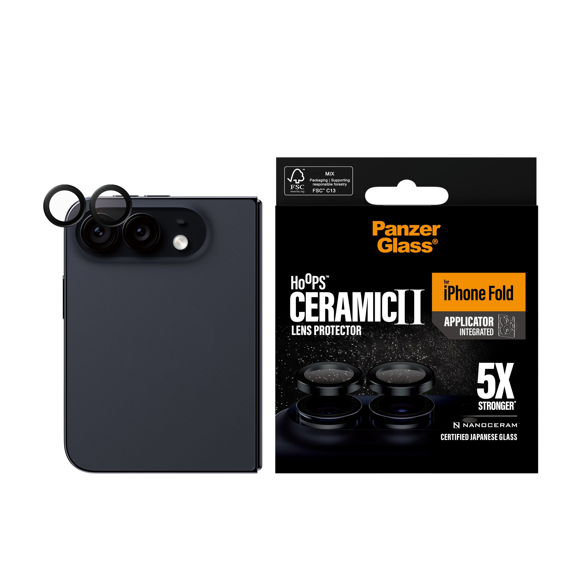 PanzerGlass® Hoops® Ceramic Camera Lens Protector iPhone 2026 Fold