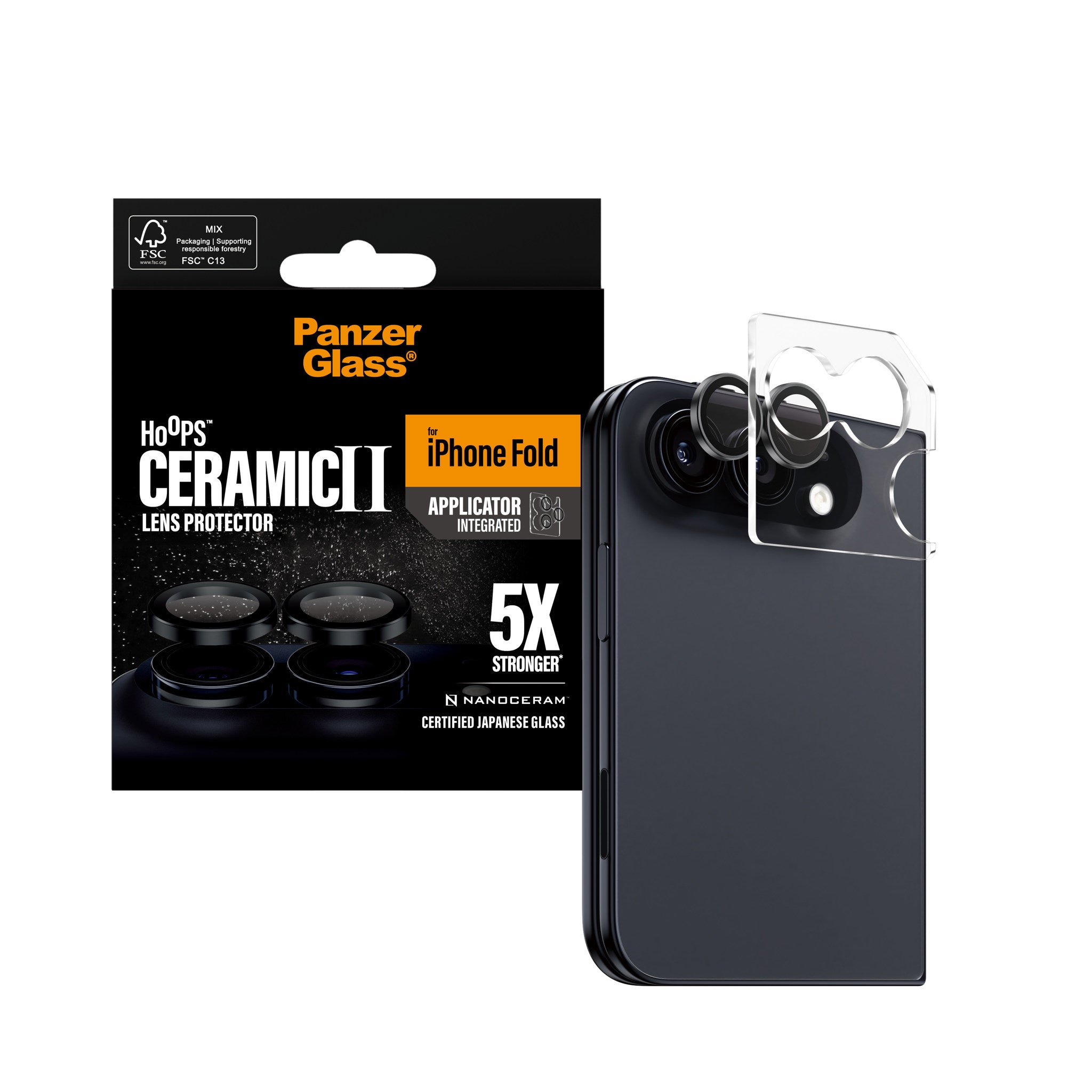PanzerGlass® Hoops® Ceramic Camera Lens Protector iPhone 2026 Fold