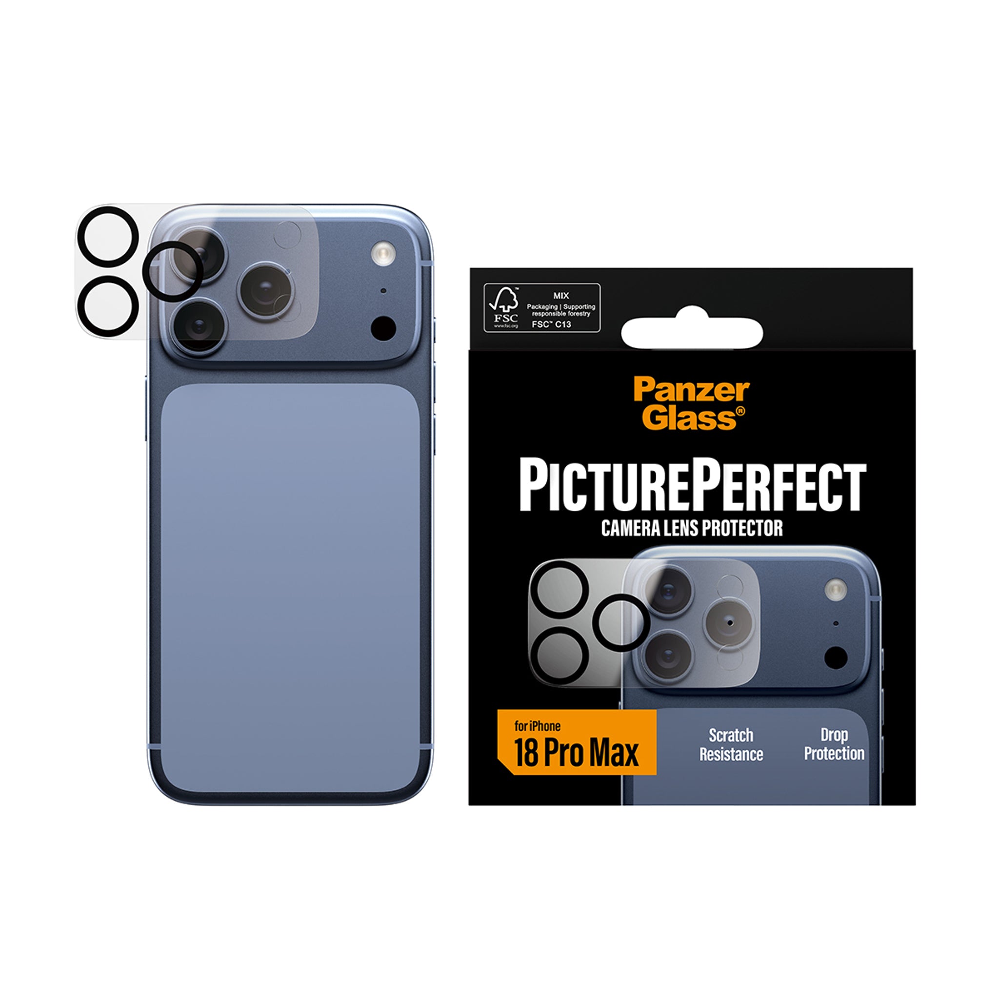 PanzerGlass® PicturePerfect Camera Lens Protector iPhone 18 Pro Max