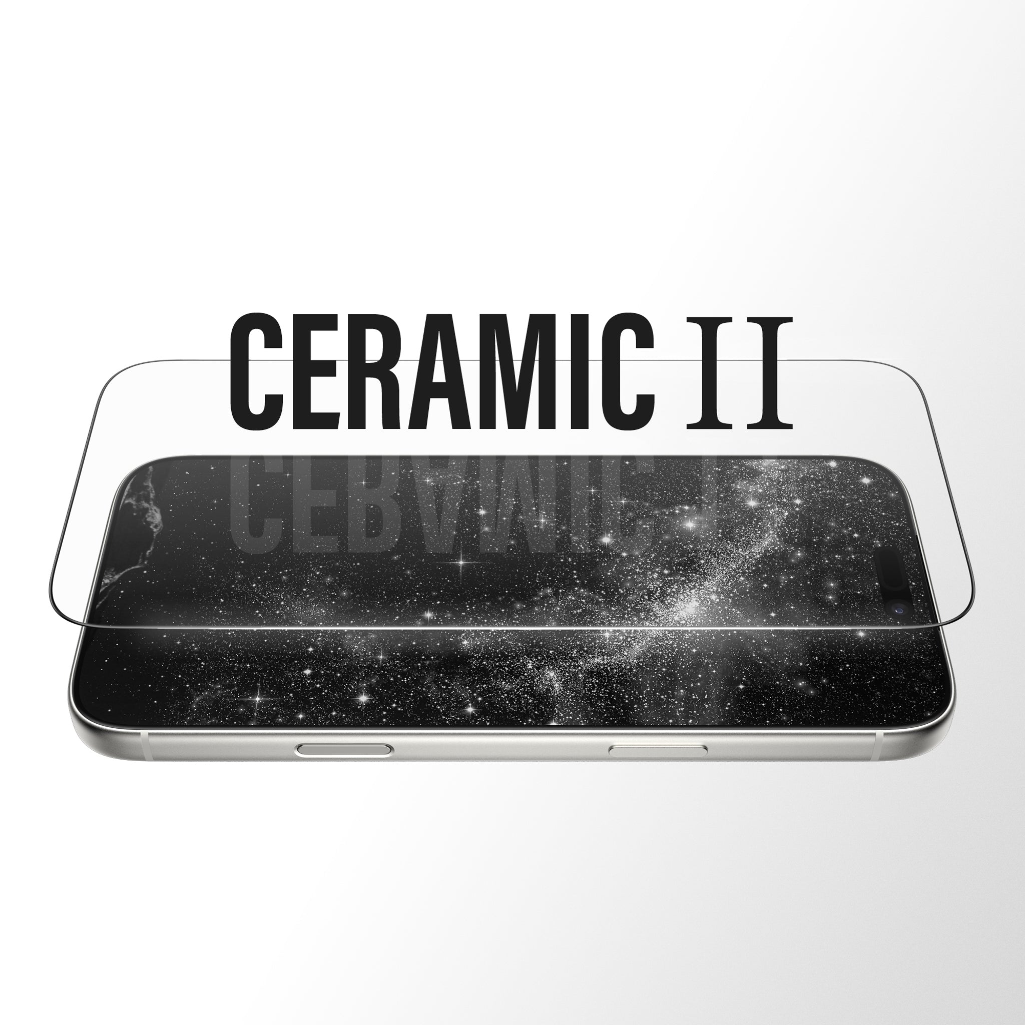 PanzerGlass® Ceramic II Screen Protector iPhone 18 Pro Max | 17 Pro Max | Ultra-Wide Fit w. EasyAligner