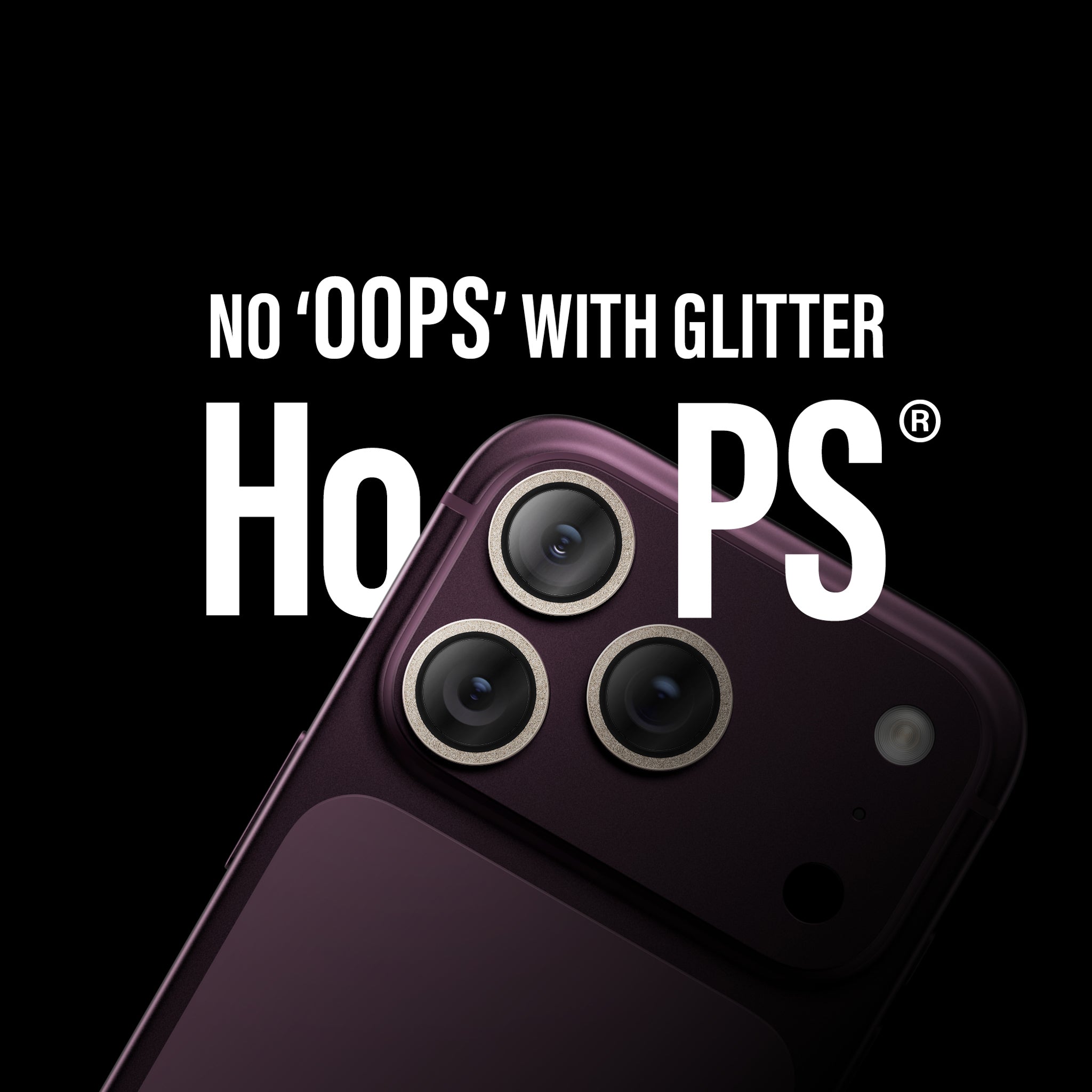 PanzerGlass® Hoops® Camera Lens Protector Glitter Gold iPhone 18 Pro | 18 Pro Max