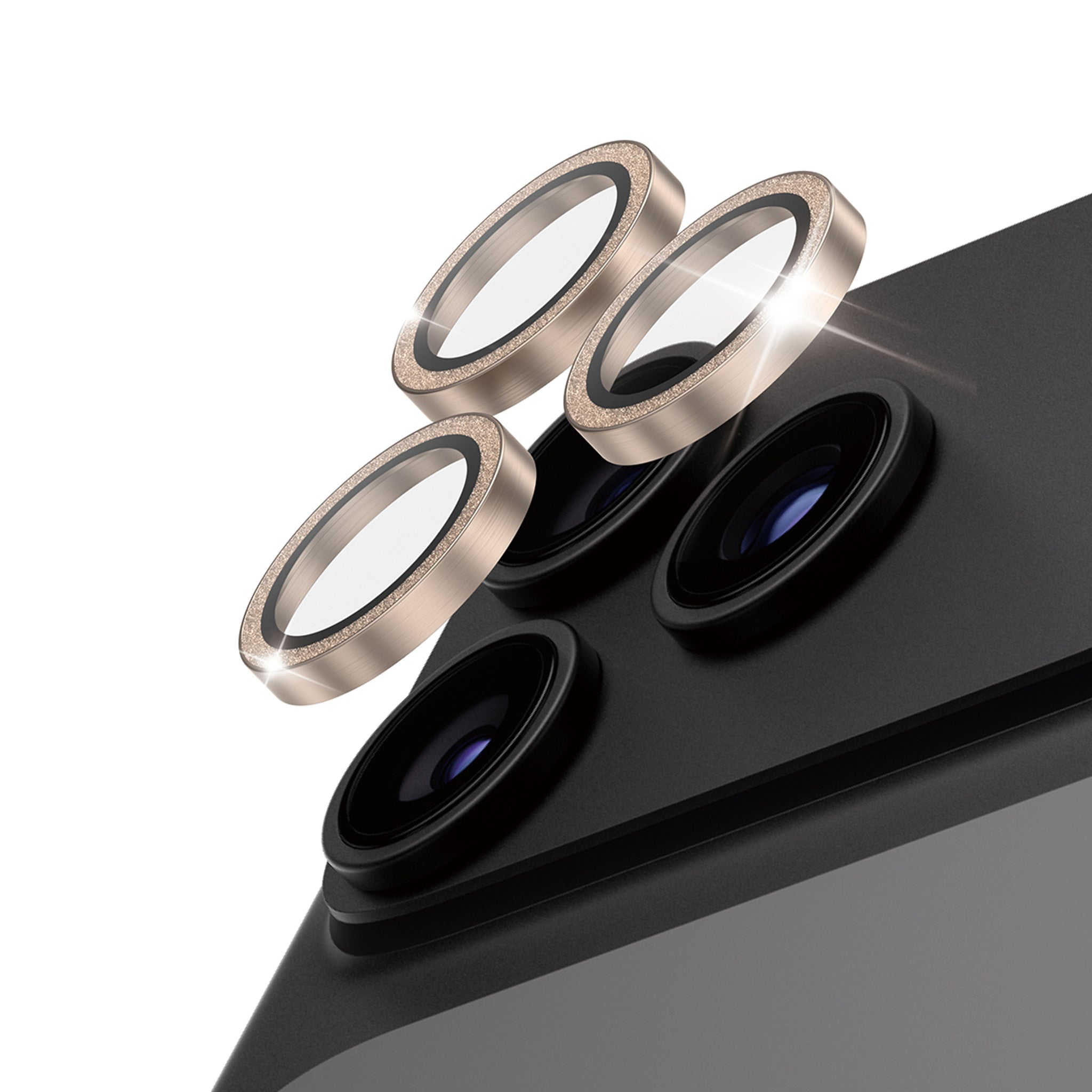 PanzerGlass® Hoops® Camera Lens Protector Glitter Gold iPhone 18 Pro | 18 Pro Max