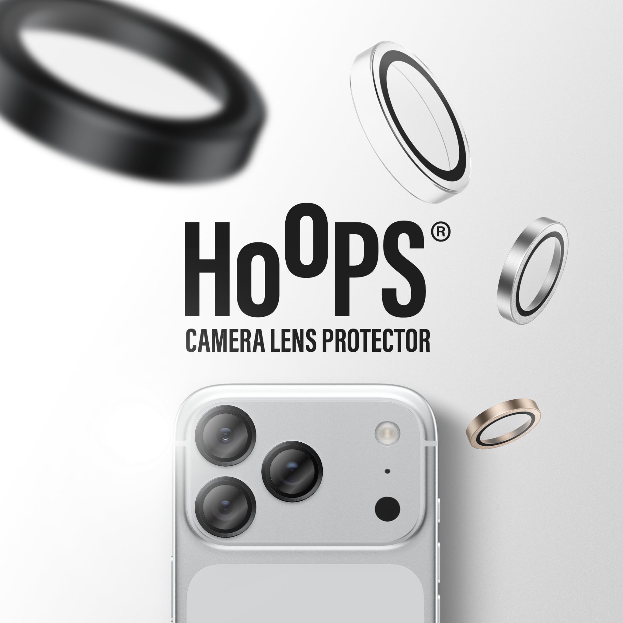 PanzerGlass® Hoops® Camera Lens Protector Black iPhone 18 Pro | 18 Pro Max