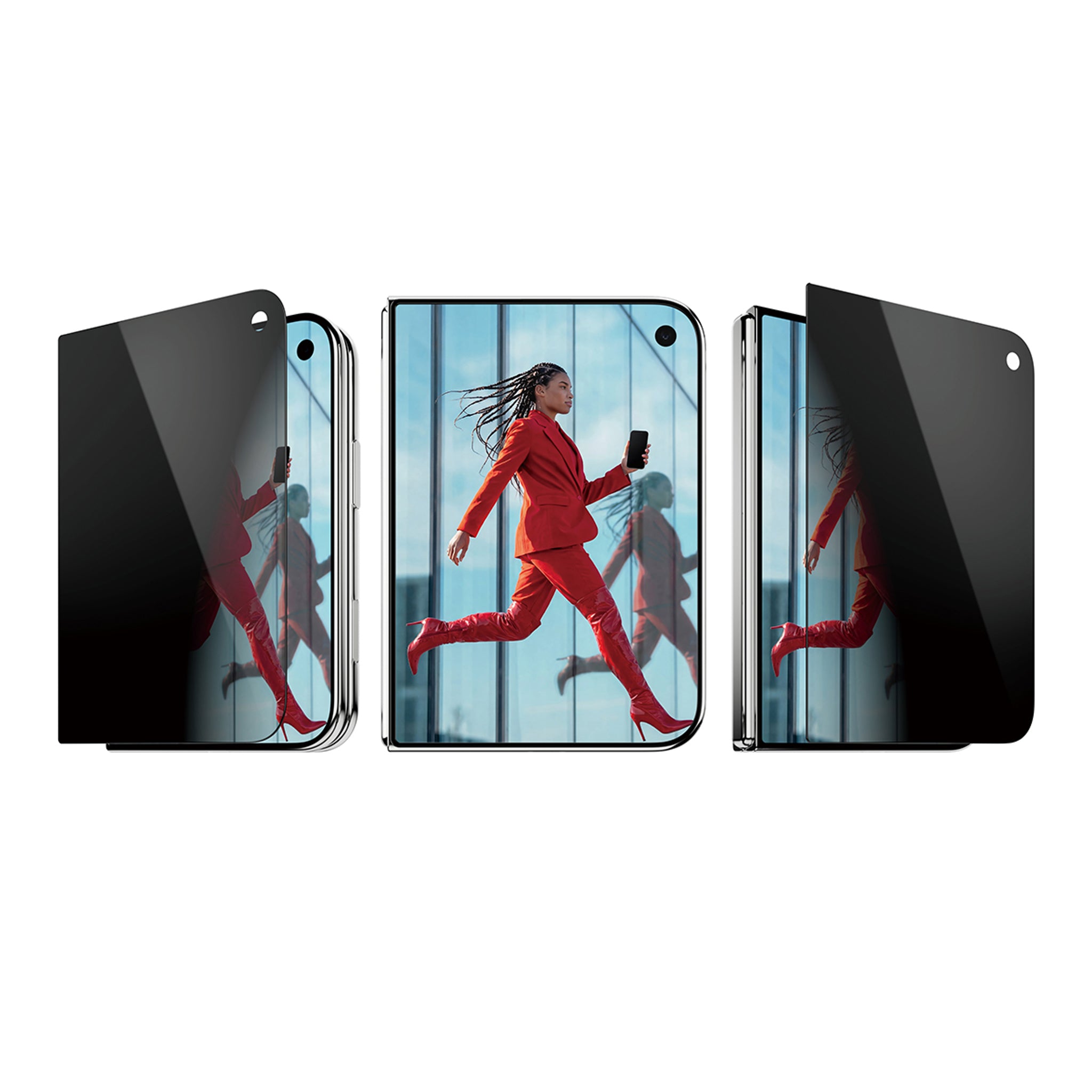 PanzerGlass® 2-Way Privacy Front Screen Protector iPhone Duo | FRAME FIT w. FASTFIT IN-A-BOX