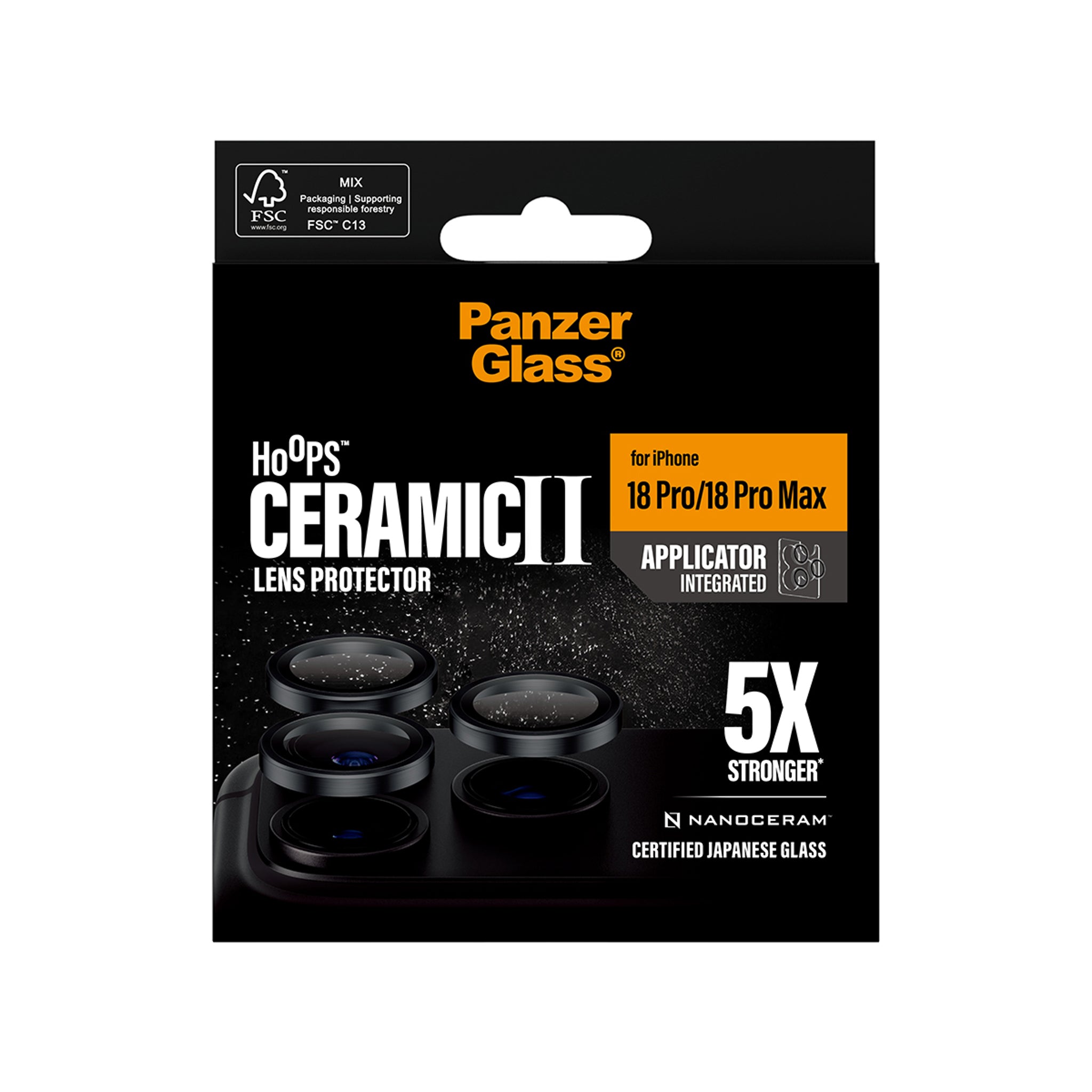 PanzerGlass® Hoops® Ceramic Camera Lens Protector iPhone 18 Pro | 18 Pro Max